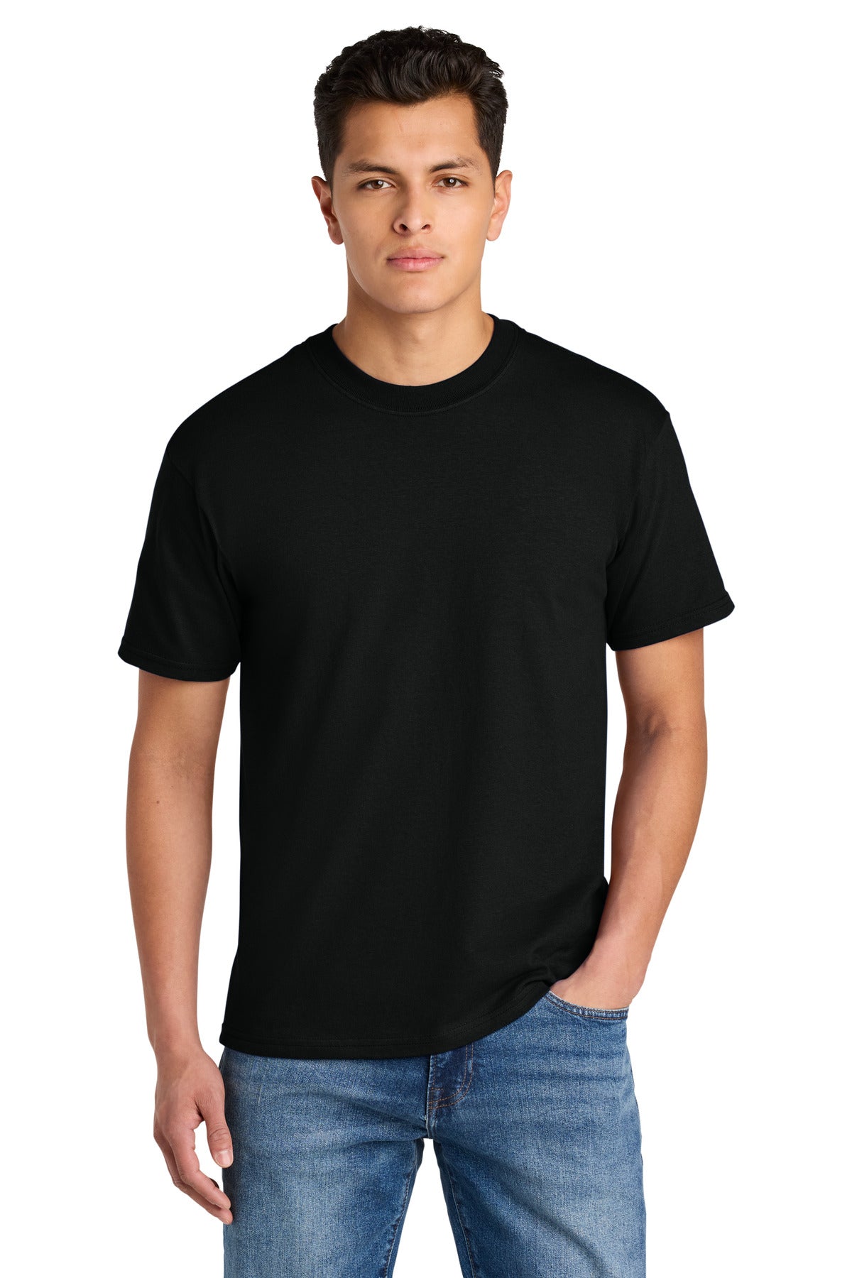Front View of PitchBlack Gildan Hammer Maxweight Tee 75000