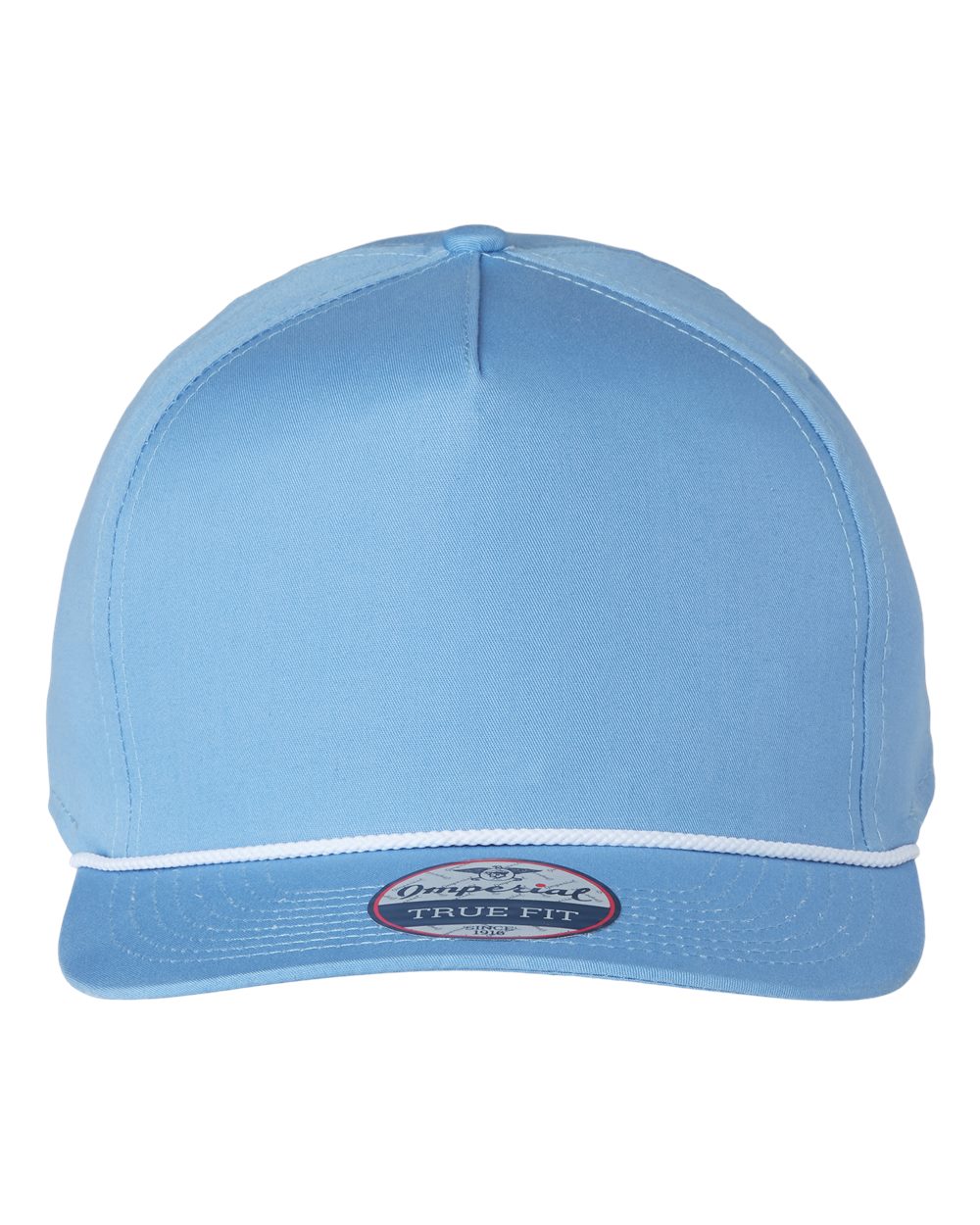 Front View of Powder Blue/ White The Barnes Cap - 5056