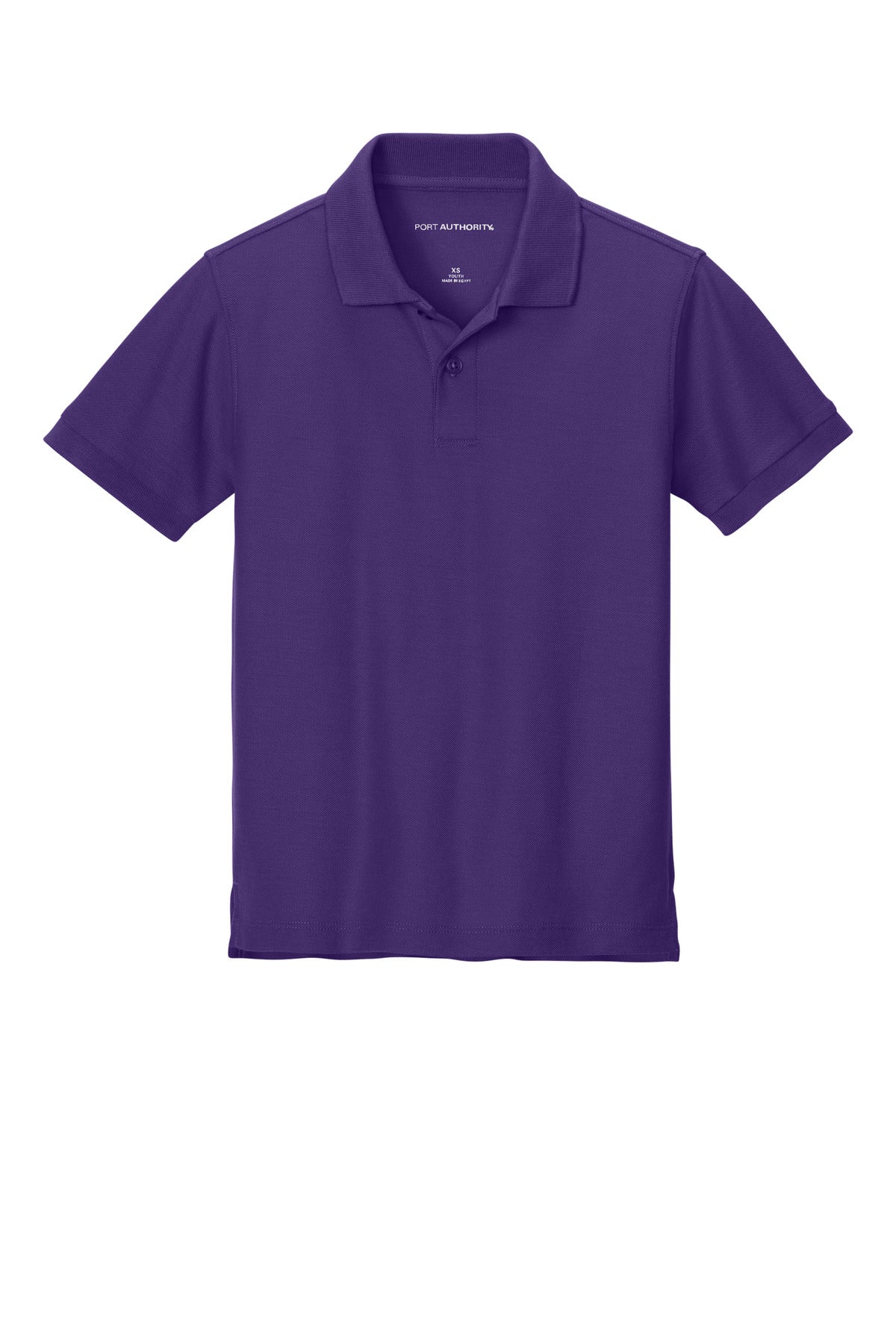Front View of PrismPrpl Port Authority Youth Wearever Signature Pique Polo Y200