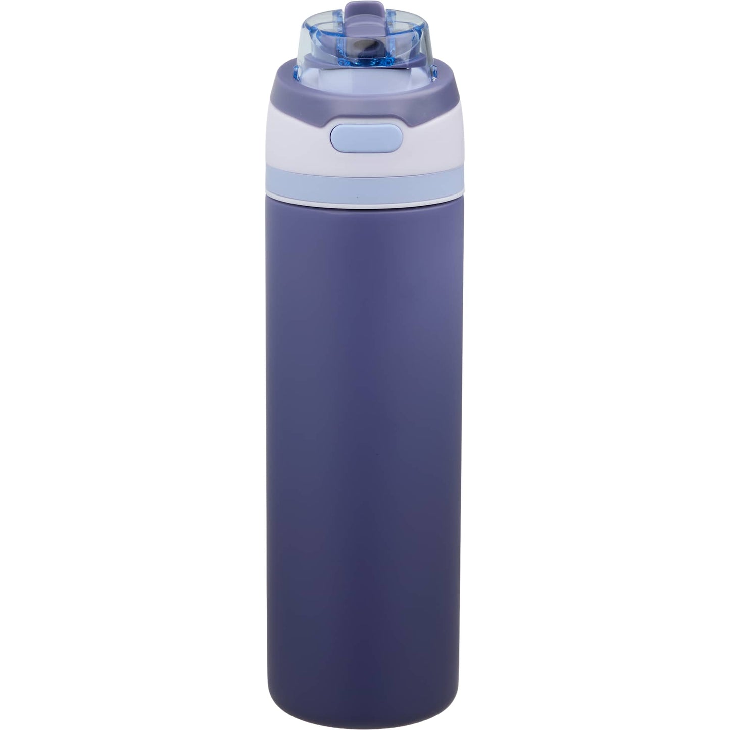 Front View of Purple Elvin 28oz Recycled Stainless Flip Straw Bottle plain