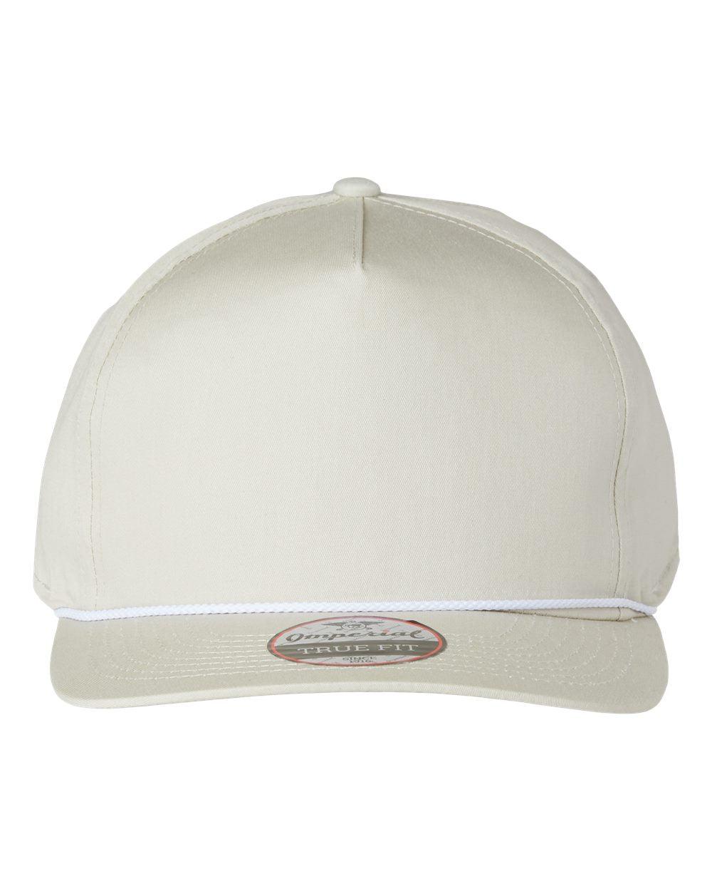 Front View of Putty/ White The Barnes Cap - 5056