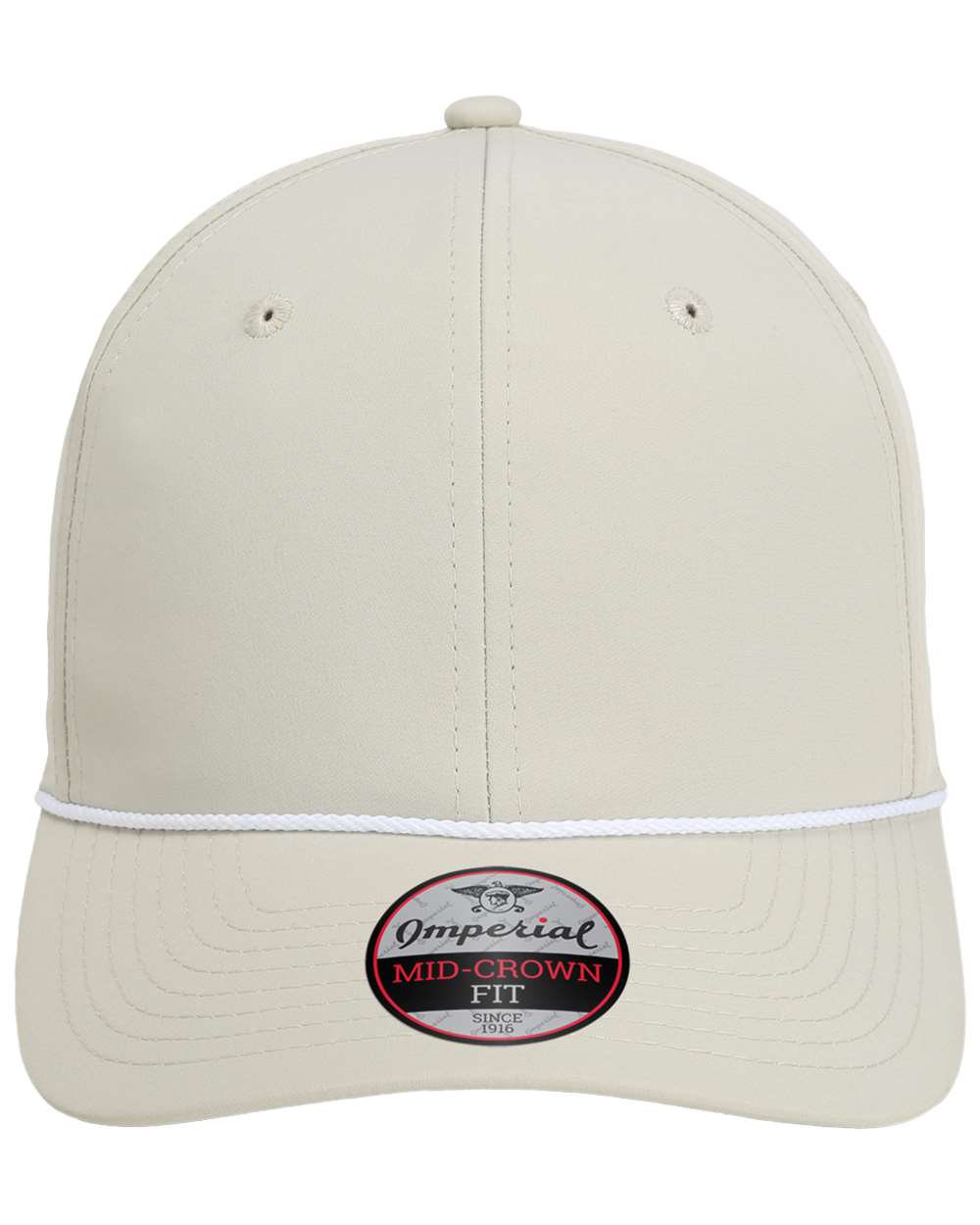 Front View of Putty/ White The Wingman Cap - 7054