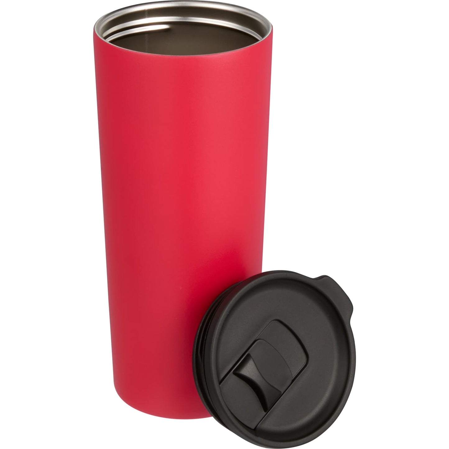 Front View of Red Leeston Copper Vacuum Insulated Tumbler 24oz