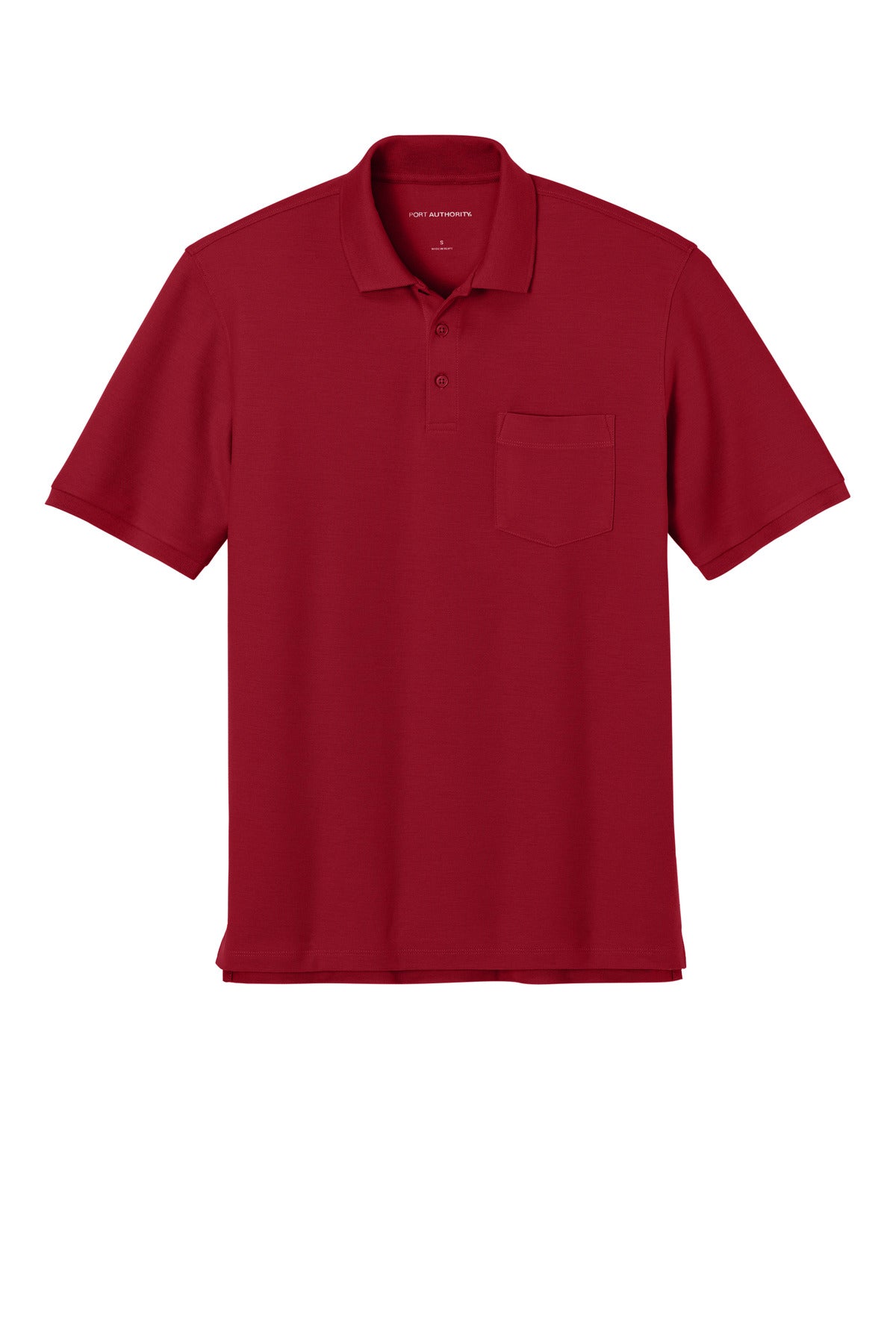 Front View of RichRed Port Authority Wearever Signature Pique Pocket Polo K200P