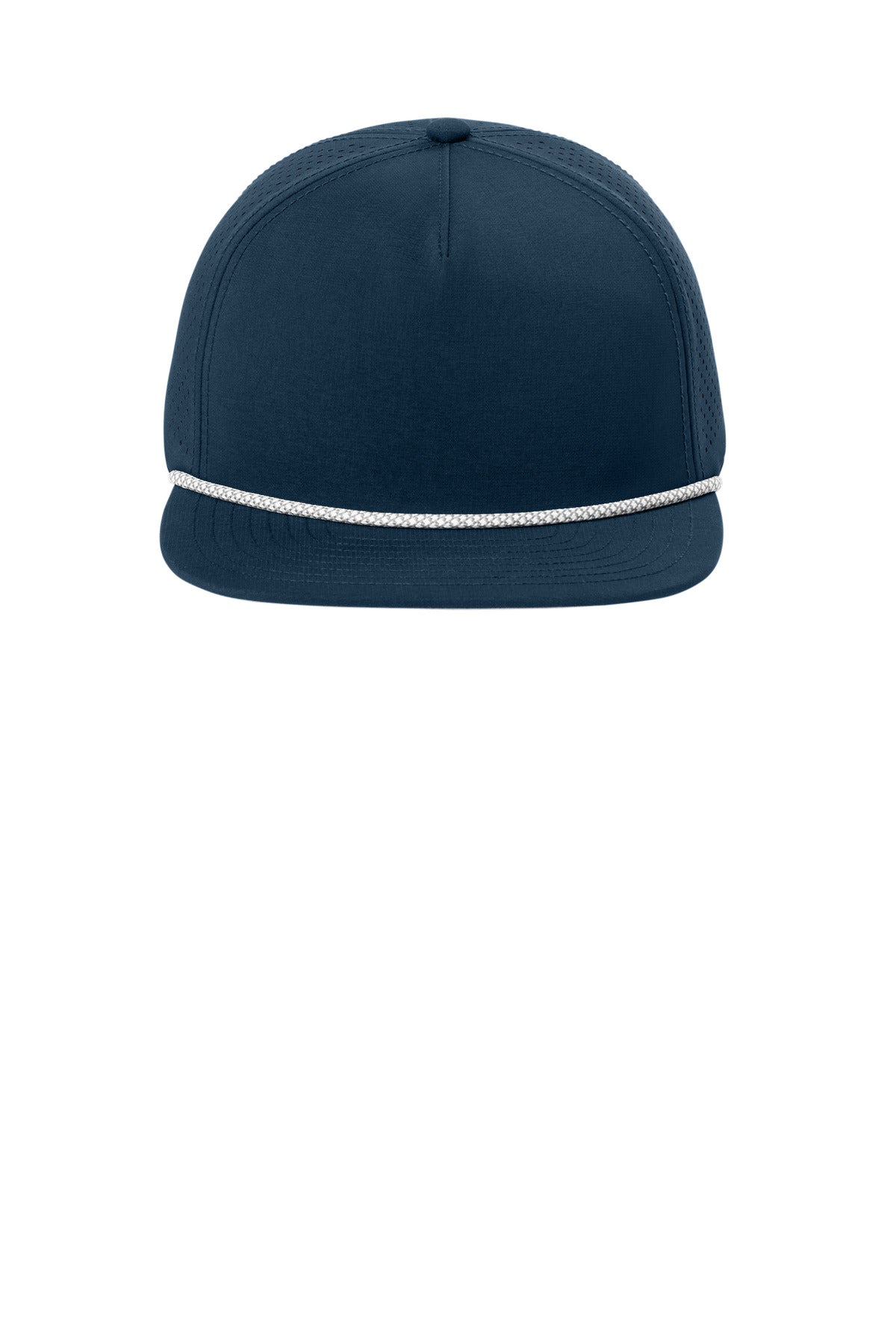 Front View of RiverBlNv OGIO 5-Panel Rope Performance Cap OG607