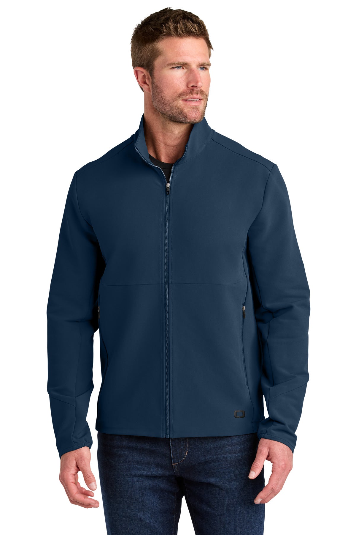 Front View of RiverBlNv OGIO Kinetic Soft Shell OG740