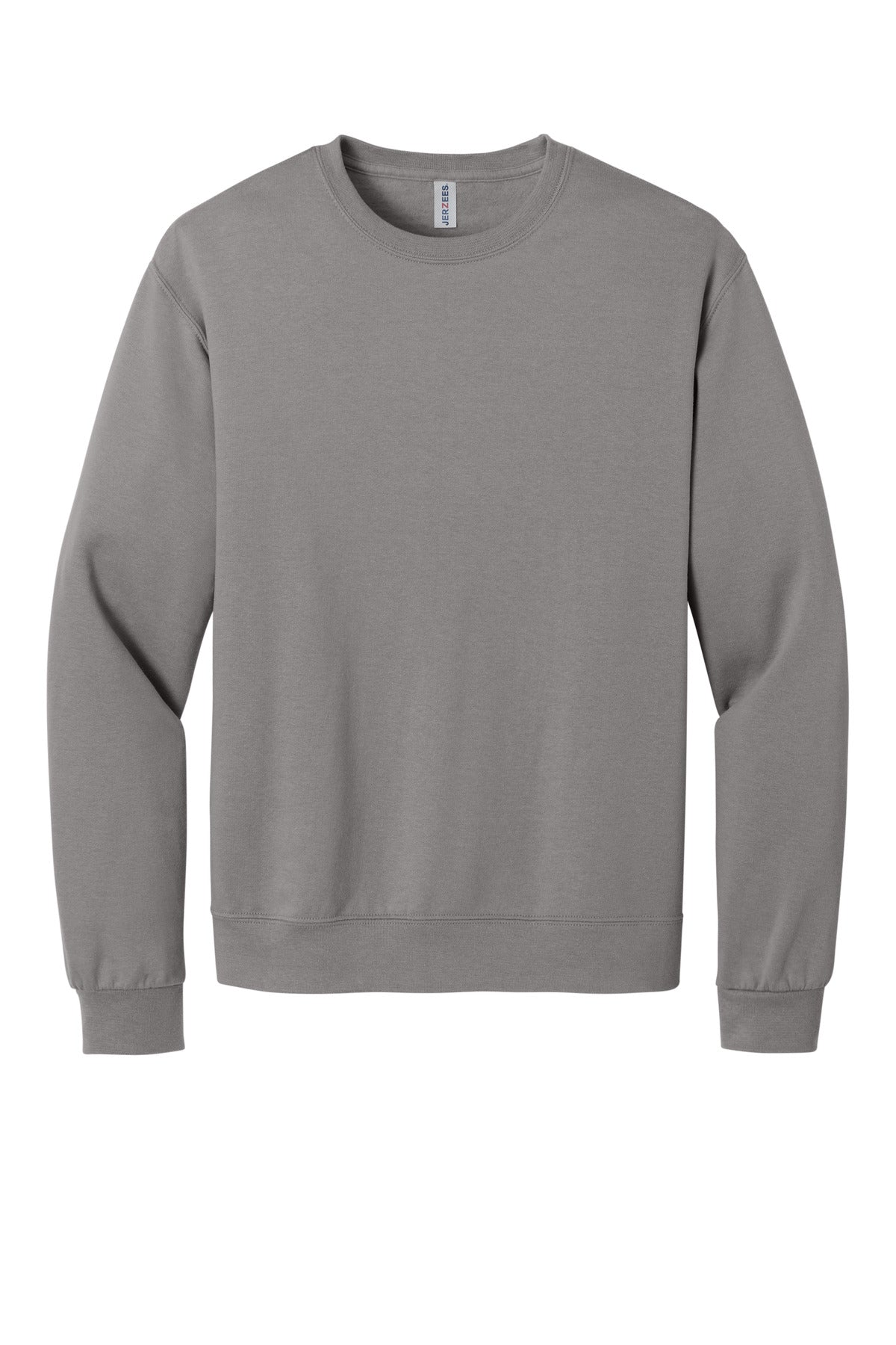 Front View of Rock Jerzees Ultimate Unisex CVC Ring Spun Crewneck Sweatshirt IC48M
