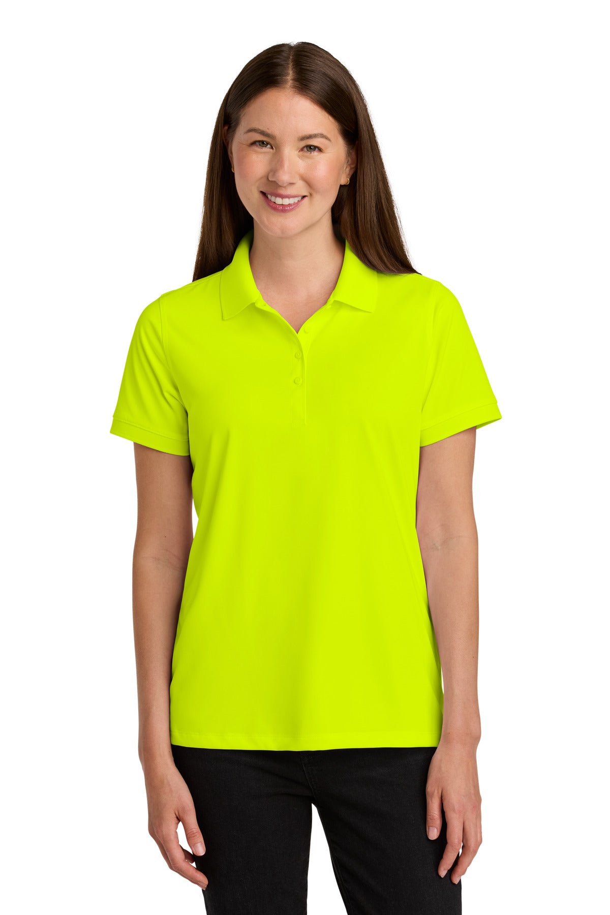 Front View of SftyYellow CornerStone Women's Workwear Pro Polo CS451