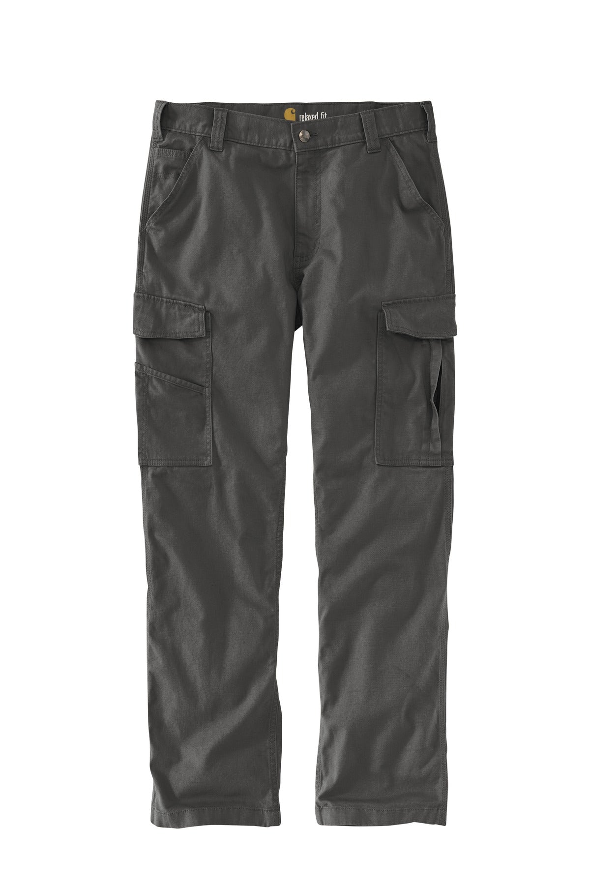Front View of Shadow Grey Carhartt Rugged Flex Rigby Cargo Pant CT103574