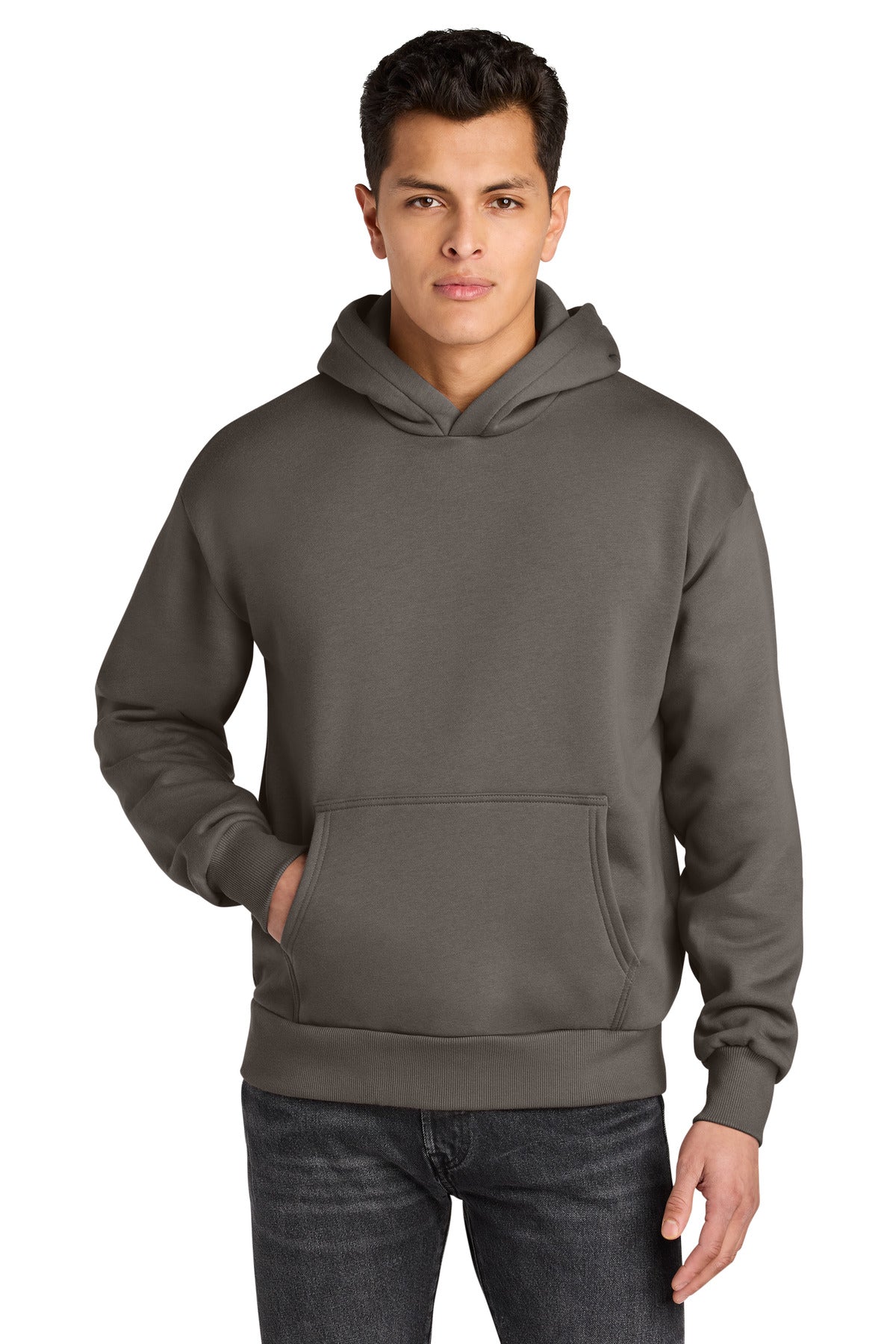 Front View of Shiitake Next Level Apparel Heavyweight Hoodie NL9307
