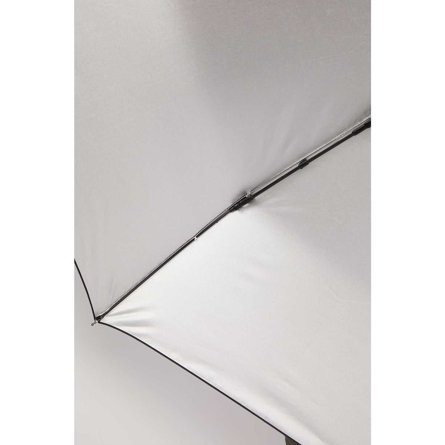 Front View of Silver 42" Folding Auto Open/Close Umbrella