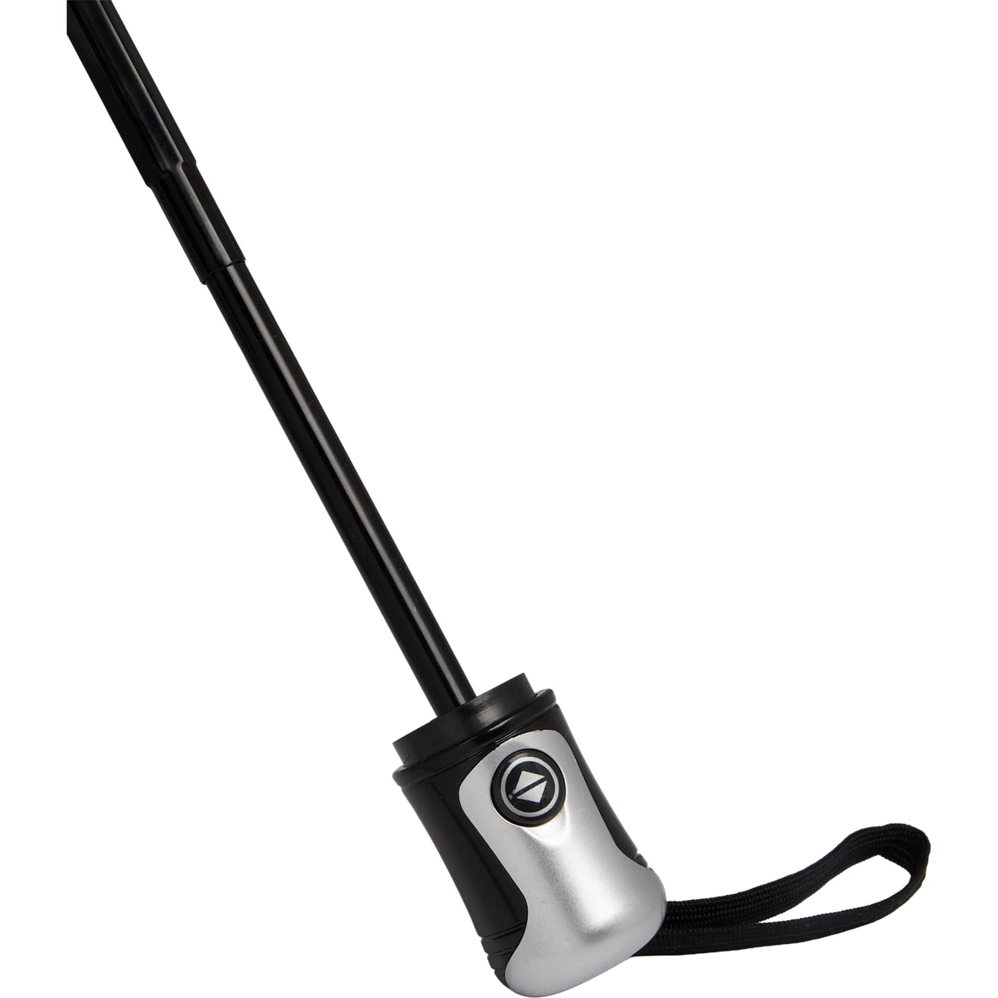 Front View of Silver 42" Folding Auto Open/Close Umbrella