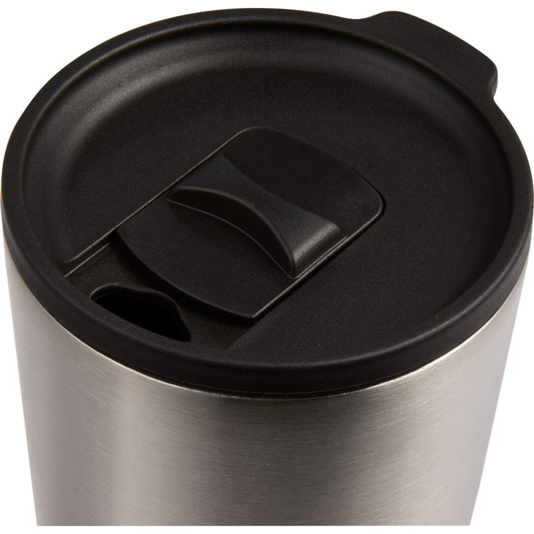 Front View of Silver Leeston Copper Vacuum Insulated Tumbler 24oz