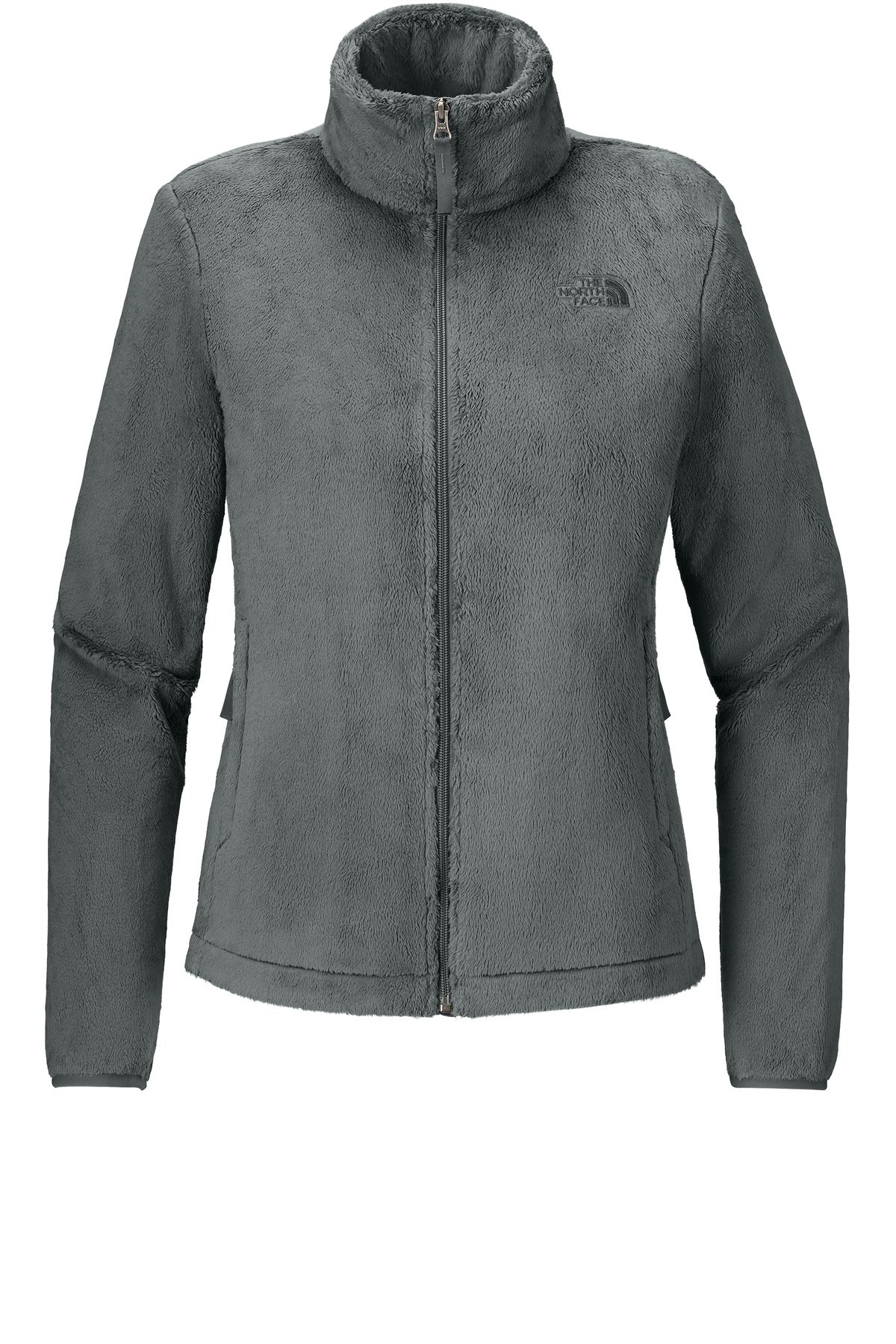 Front View of SmokedPrGy The North Face Women's Osito Fleece Jacket NF0A7UQJ