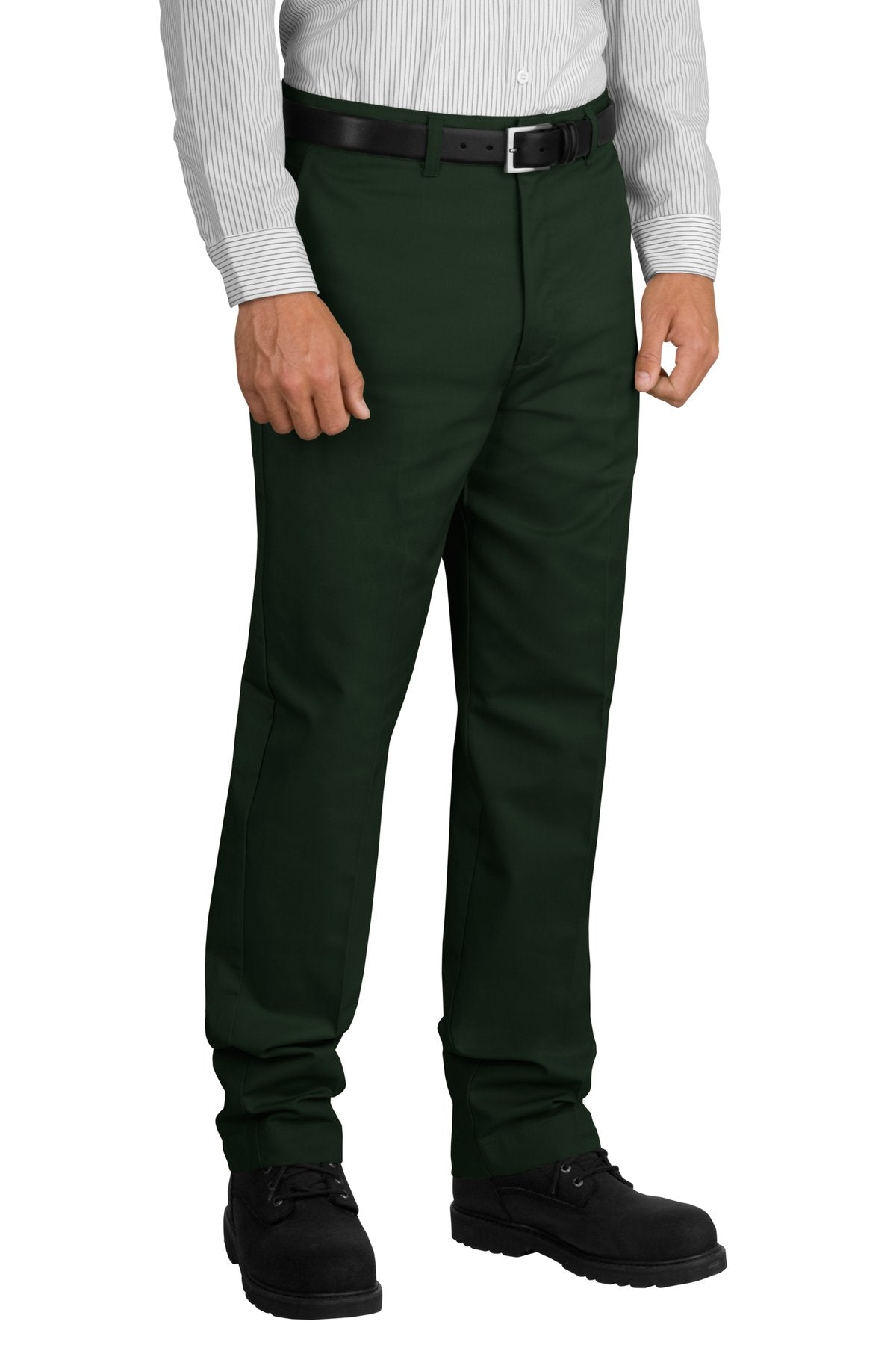 Front View of Spruce Green Red Kap Industrial Work Pant. PT20