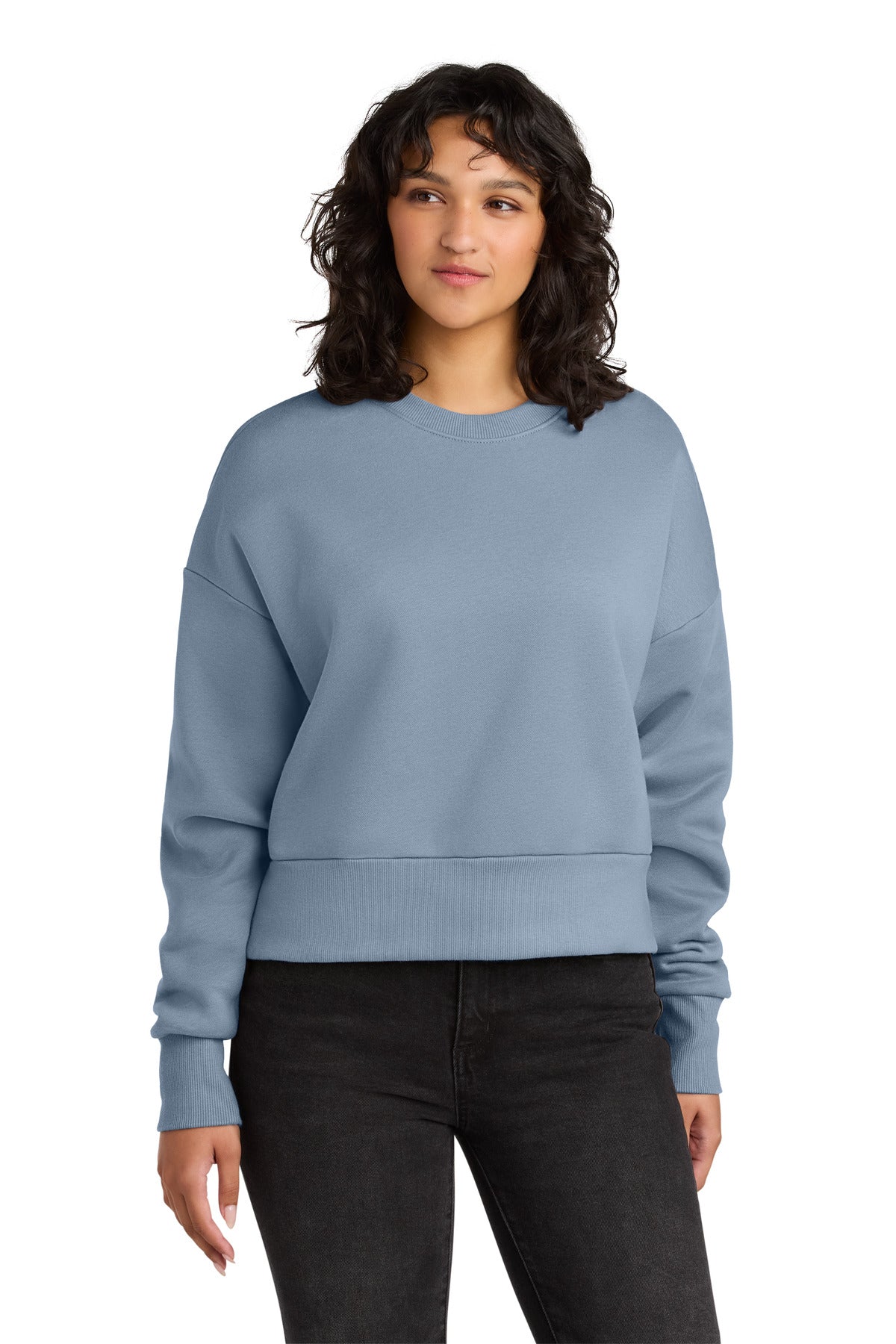 Front View of StnwshDnm Next Level Apparel Women's Heavyweight Sweatshirt NL9087