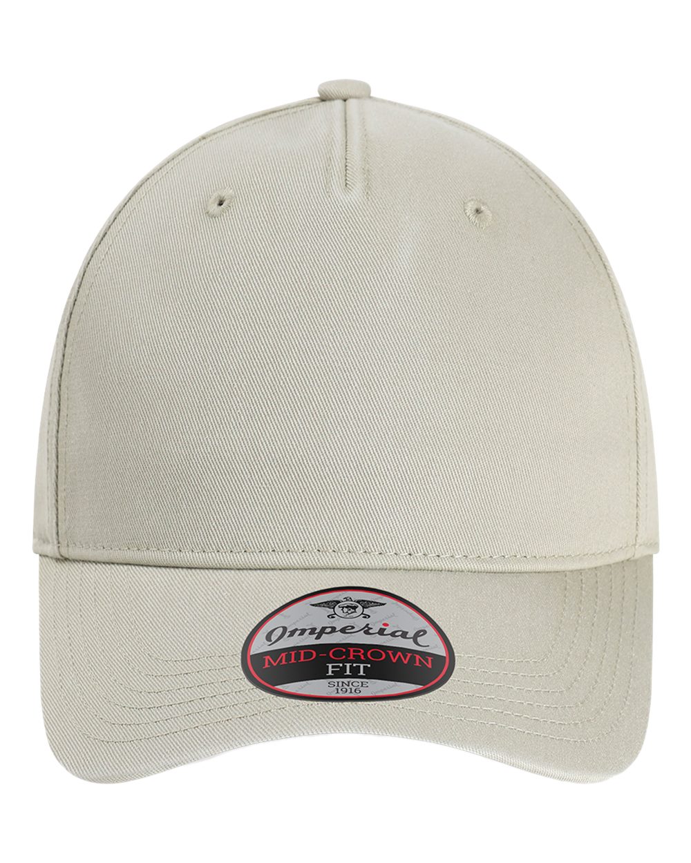 Front View of Stone Khaki The Gambit Cap - X240