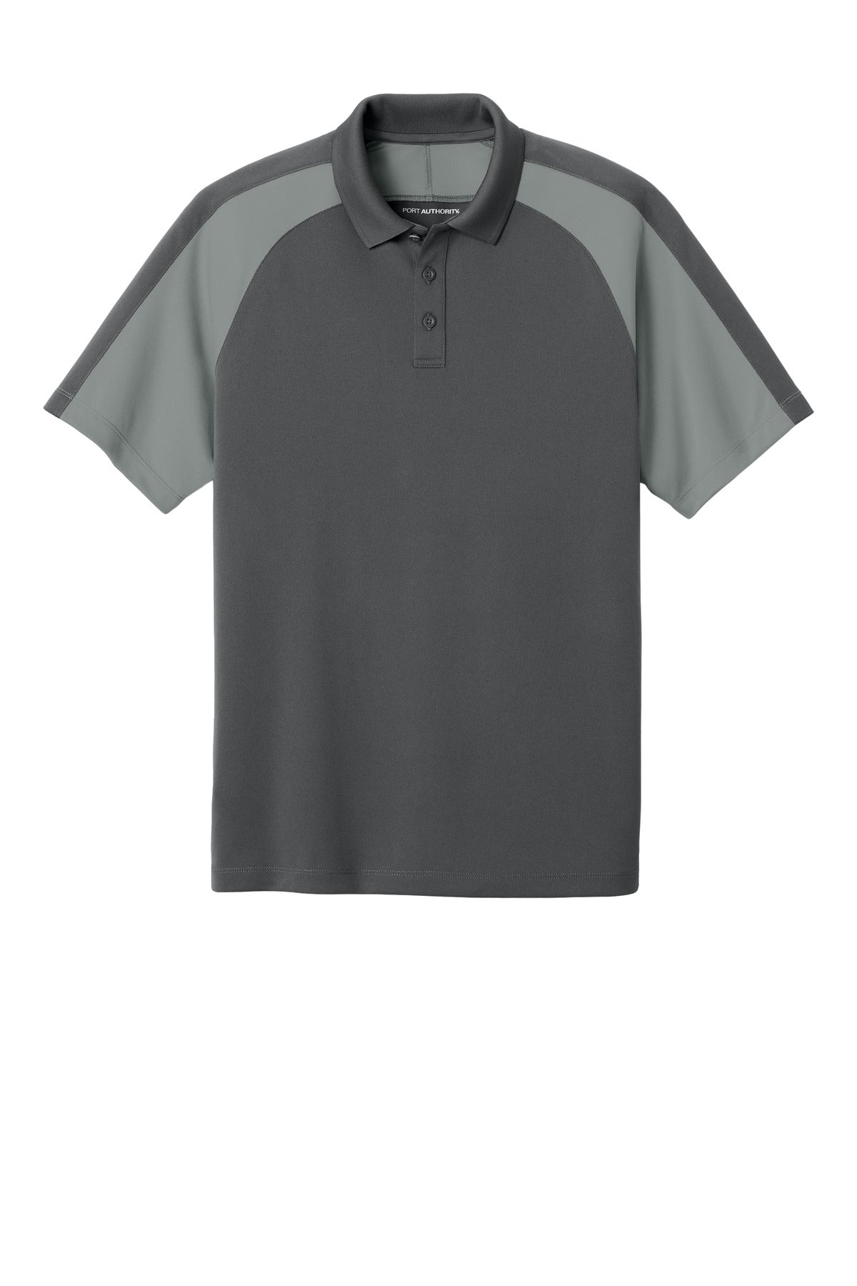 Front View of StrmG/GsG Port Authority Wearever Performance Pique Colorblock Polo K247