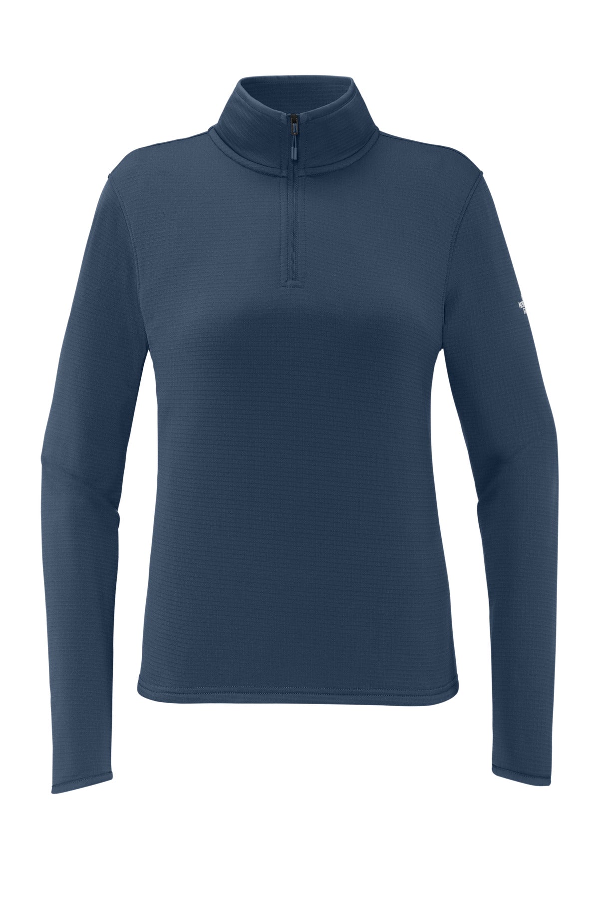 Front View of SummitNavy The North Face Women's Aim 1/4-Zip Fleece NF0A8FQK