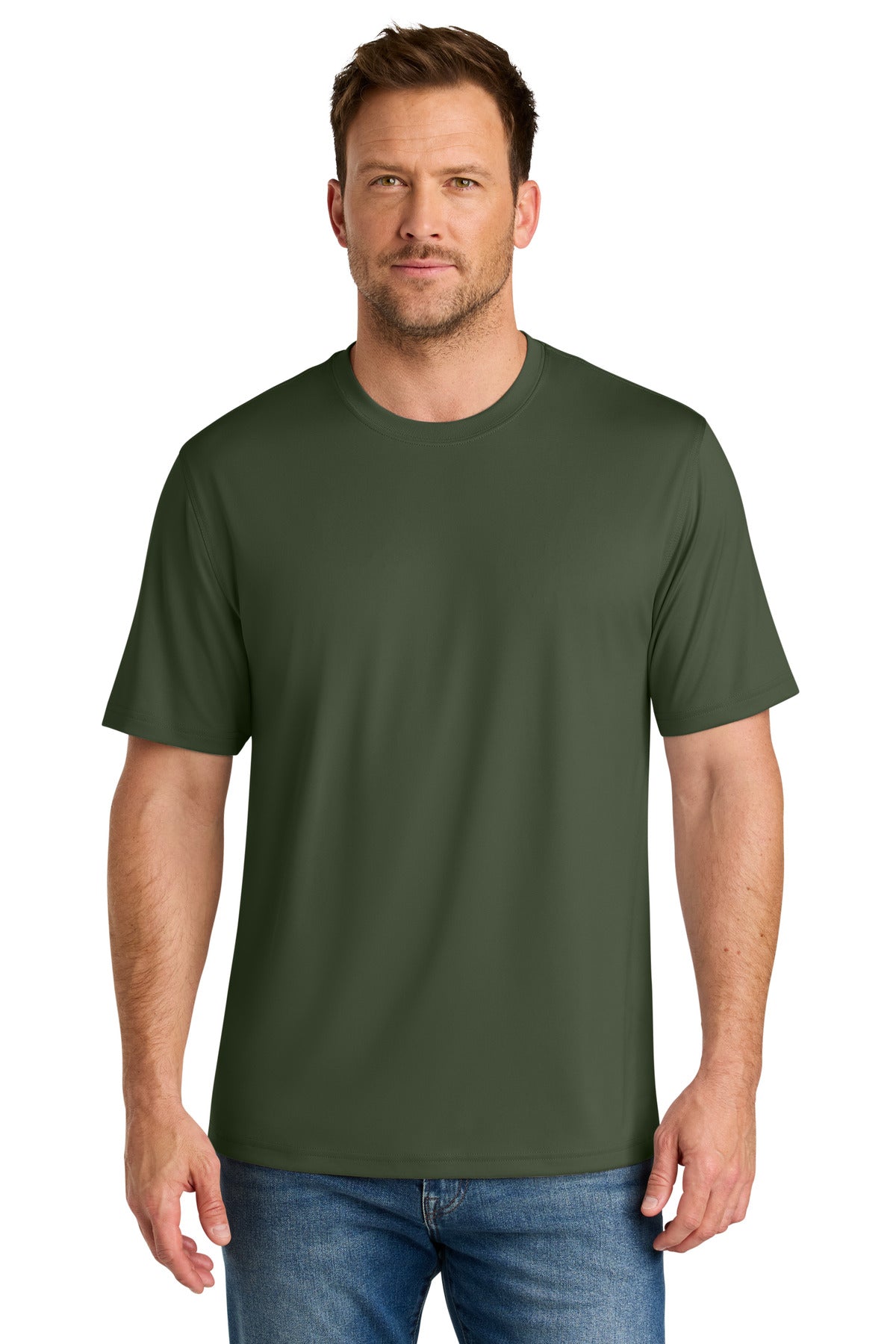 Front View of TacticalGn CornerStone Workwear Pro Short Sleeve Tee CS440