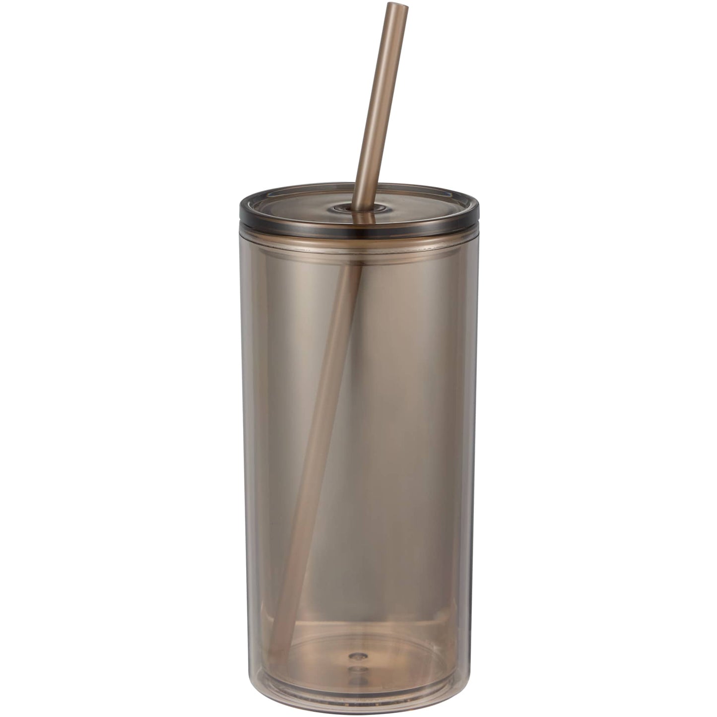 Front View of Tan Marly Recycled Acrylic Tumbler 16oz plain
