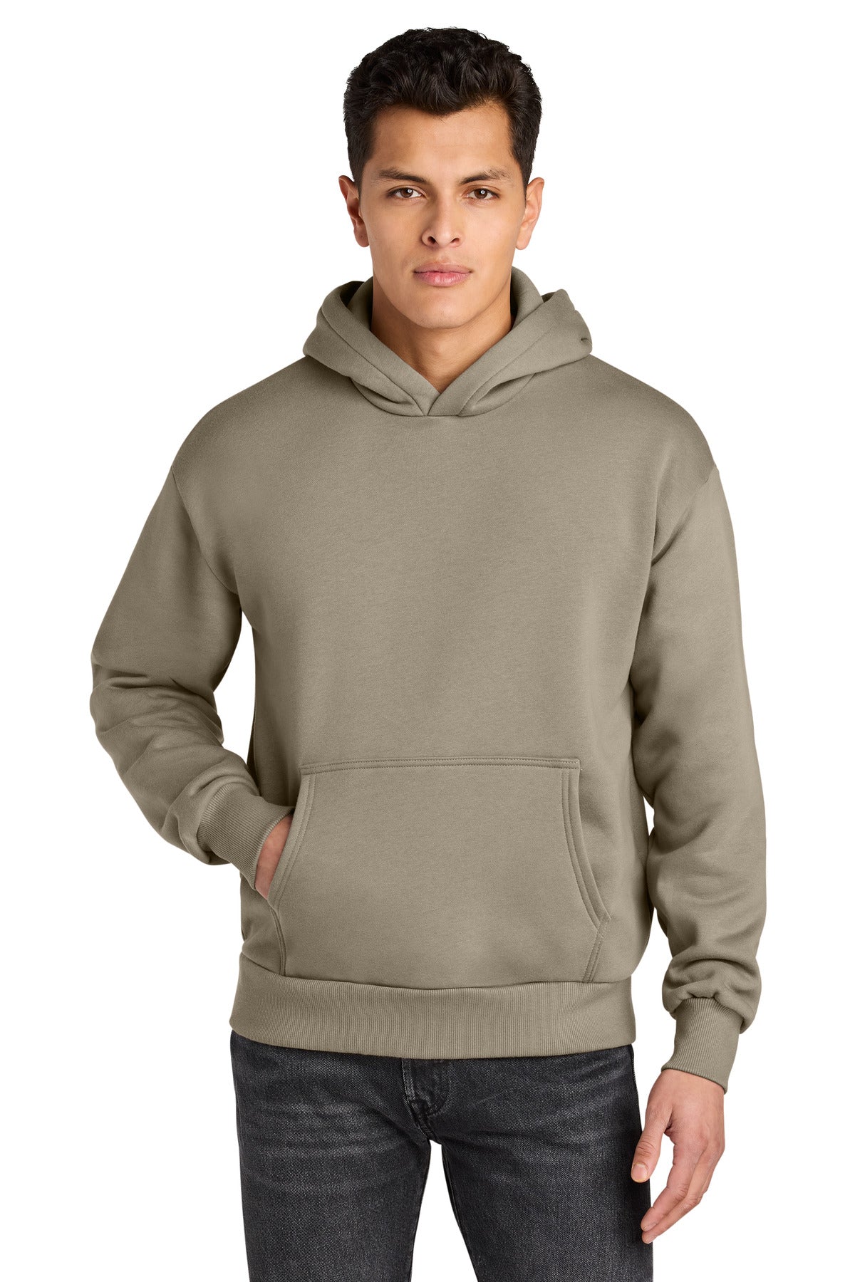 Front View of Tan Next Level Apparel Heavyweight Hoodie NL9307