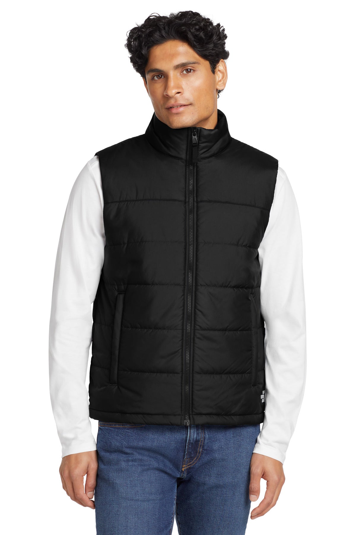 Front View of TNF Black The North Face Everyday Insulated Vest. NF0A529A