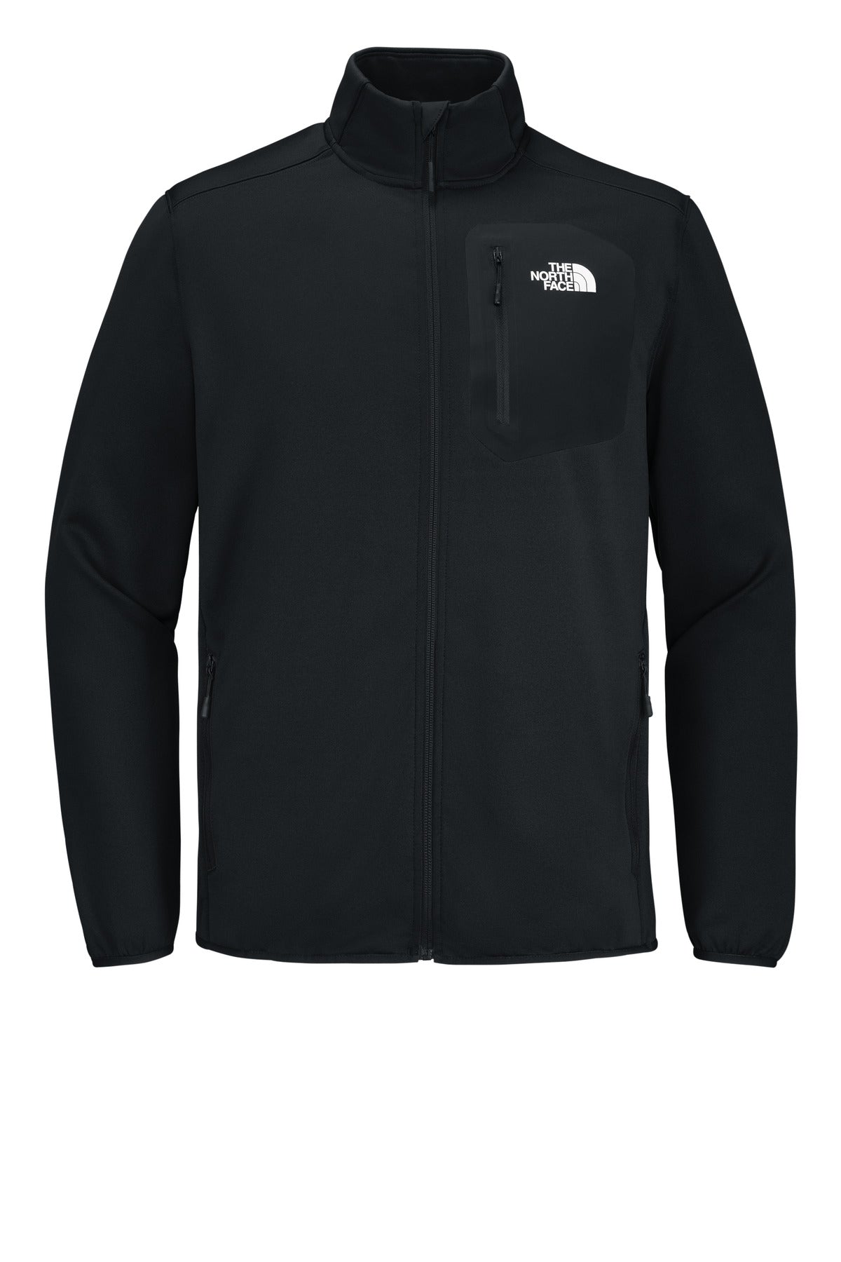 Front View of TNFBlack The North Face Dove Creek Full-Zip Fleece Jacket NF0A8FQN