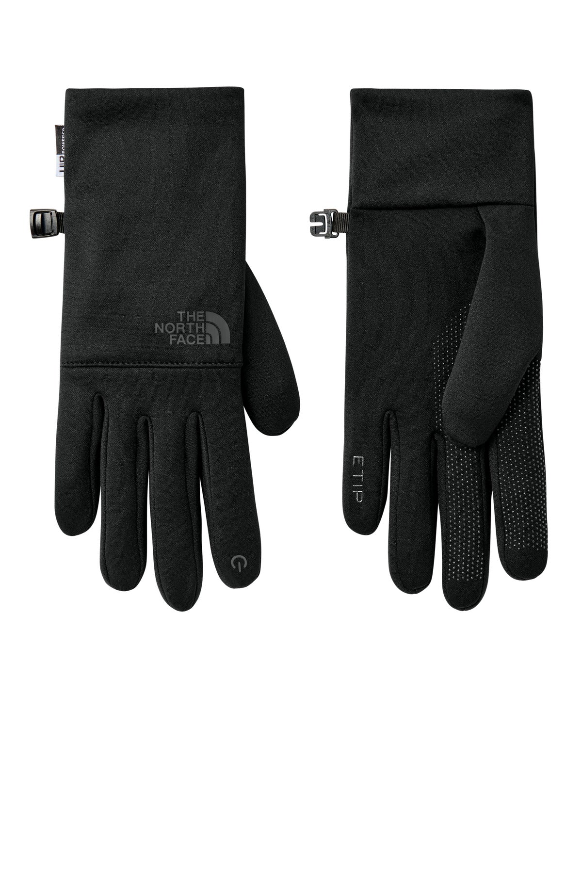 Front View of TNFBlack The North Face Etip Recycled Glove NF0A4SHA