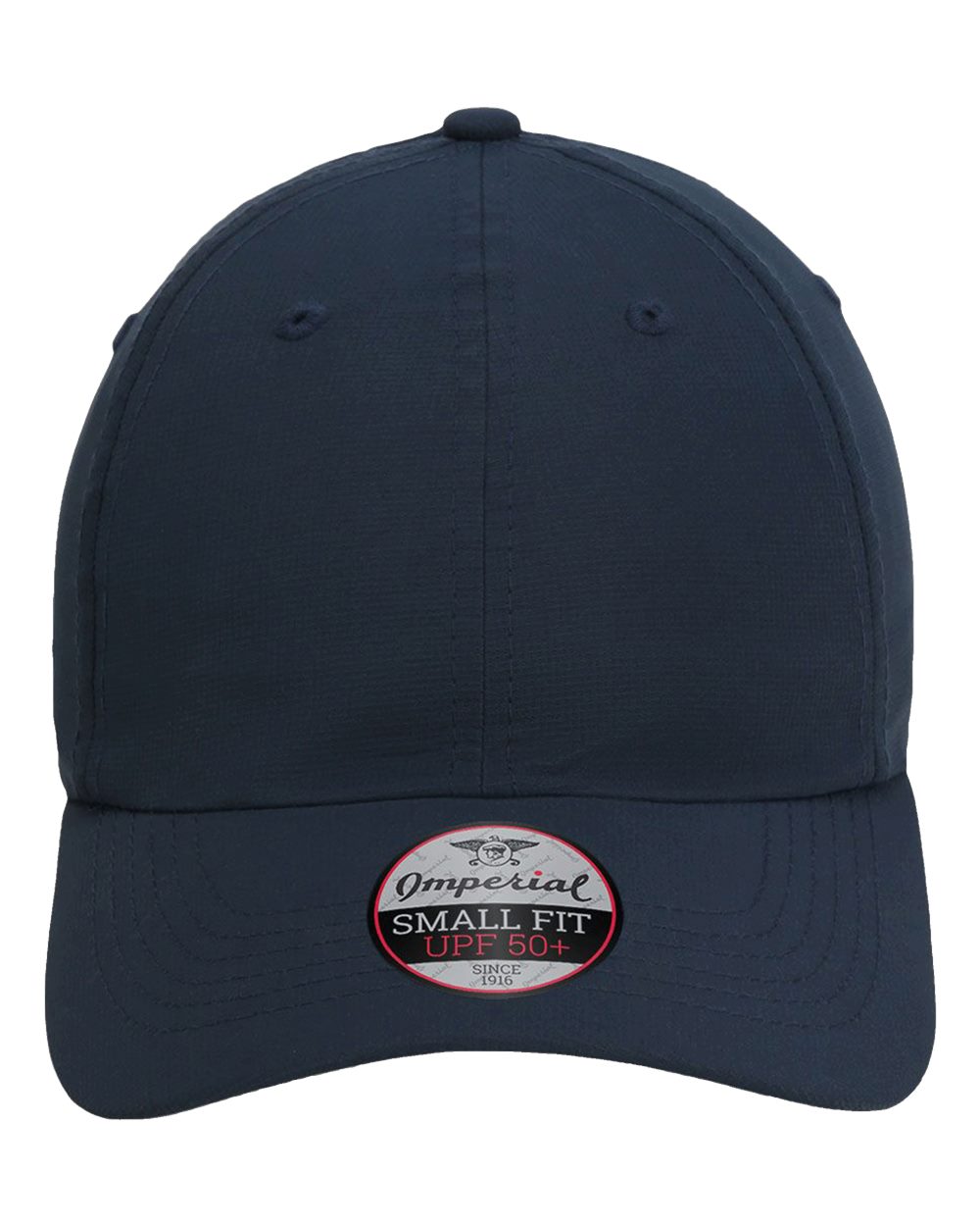 Front View of True Navy The Hinsen Women's Performance Ponytail Cap - L338