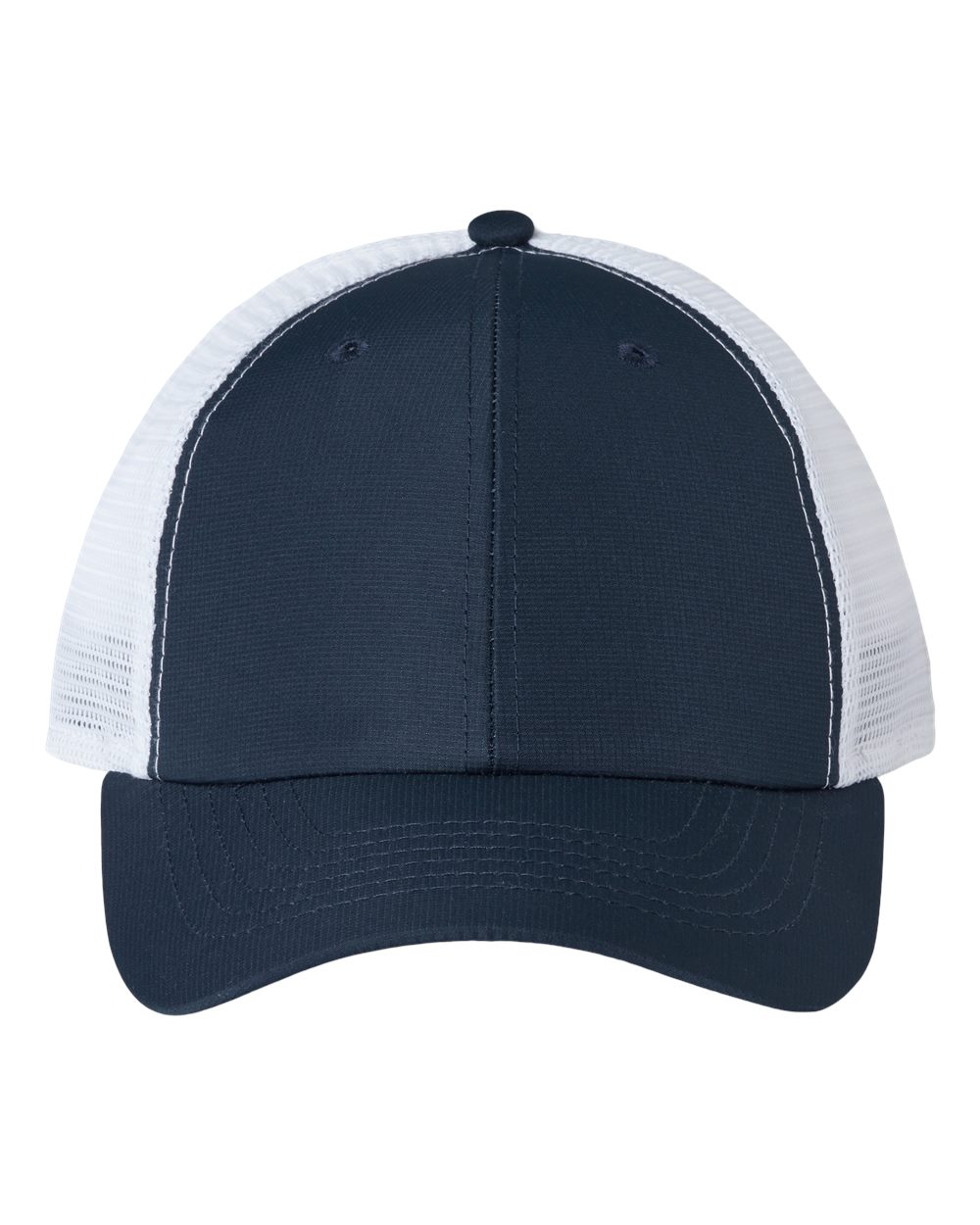 Front View of True Navy/ White The Original Sport Mesh Cap - X210SM