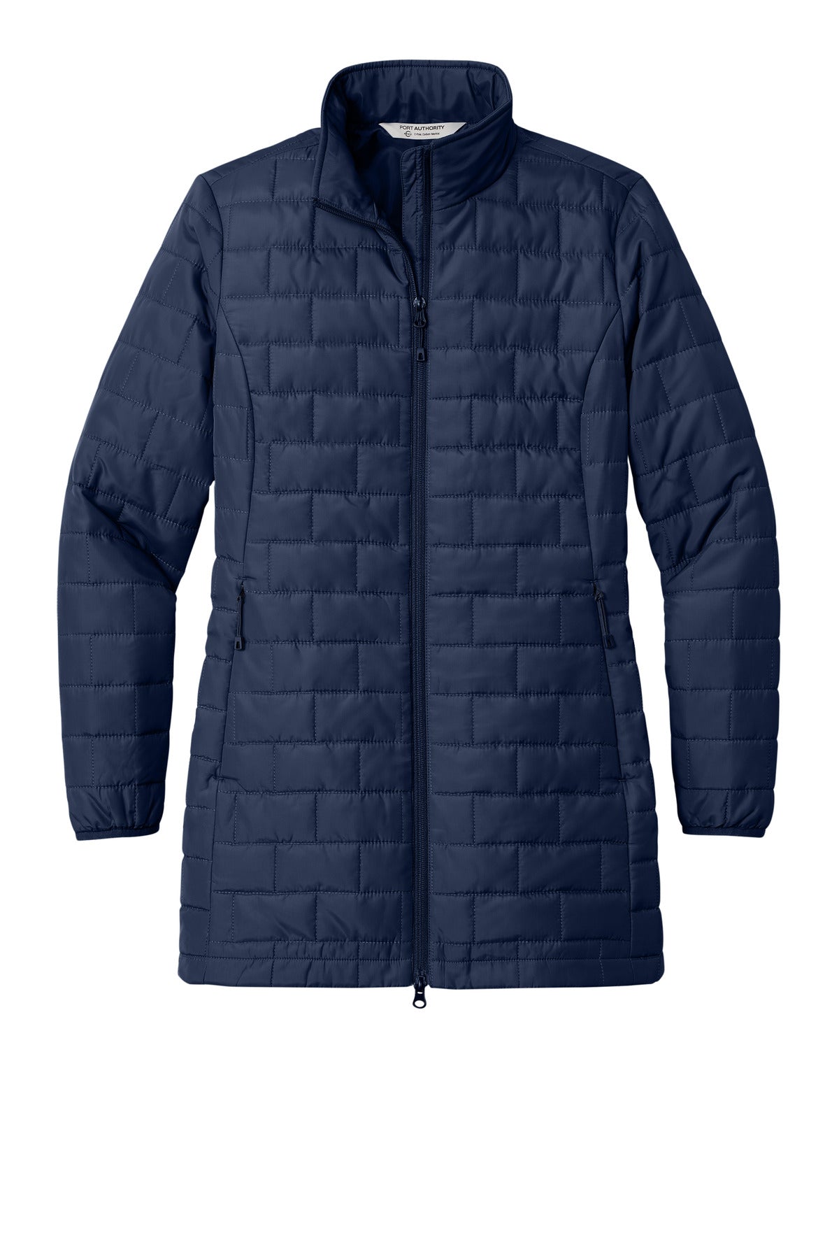 Front View of TrueNavy Port Authority Women's C-FREE Brick Jacket L854