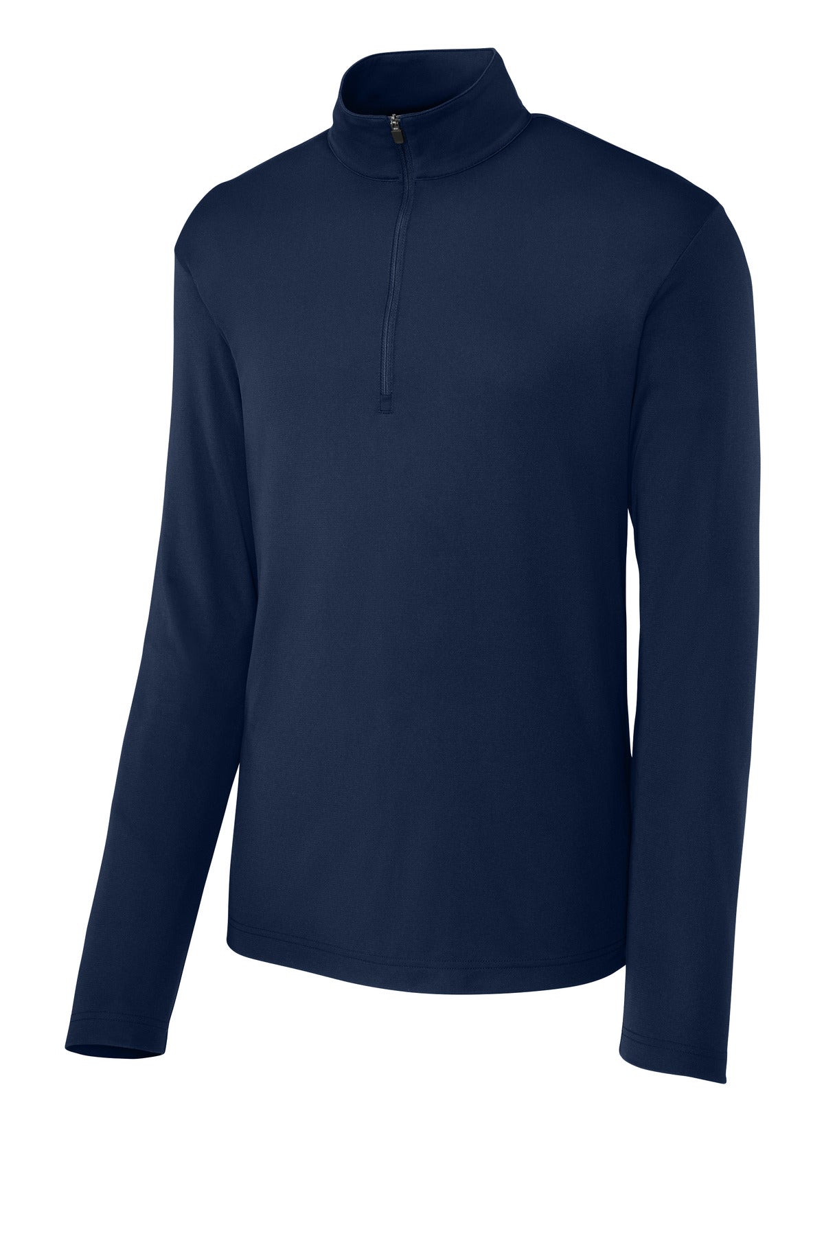 Front View of TrueNavy Sport-Tek Micropique Sport-Wick 1/4-Zip ST672