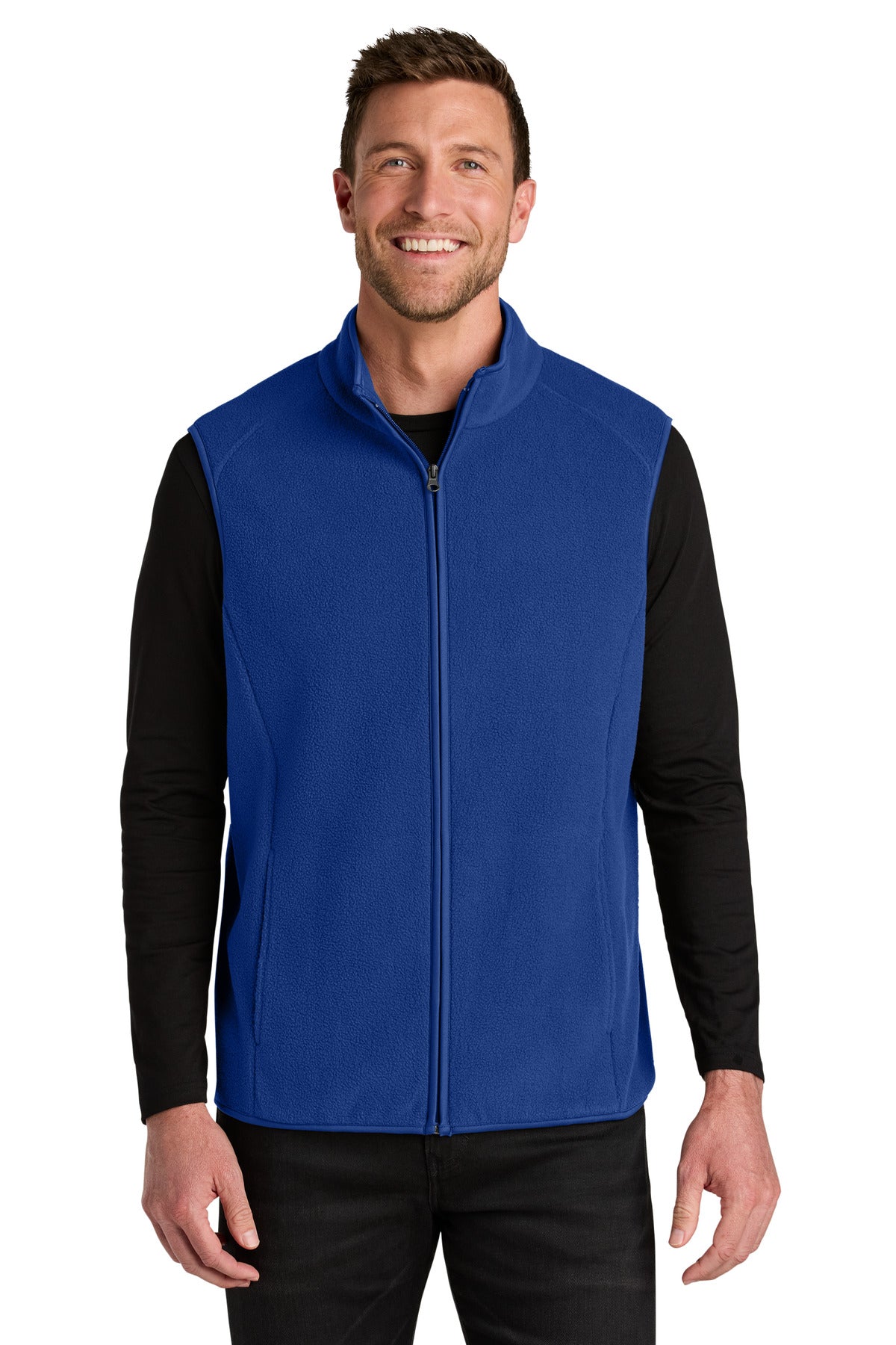 Front View of TrueRoyal Port Authority C-FREE Fleece Vest F702