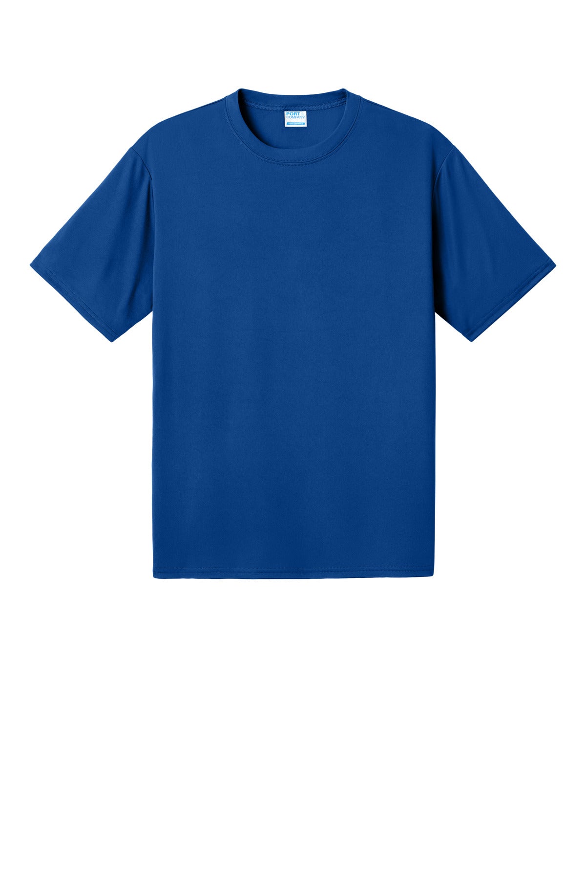 Front View of TrueRoyal Port & Co PosiPrint Performance Tee PC380DTG