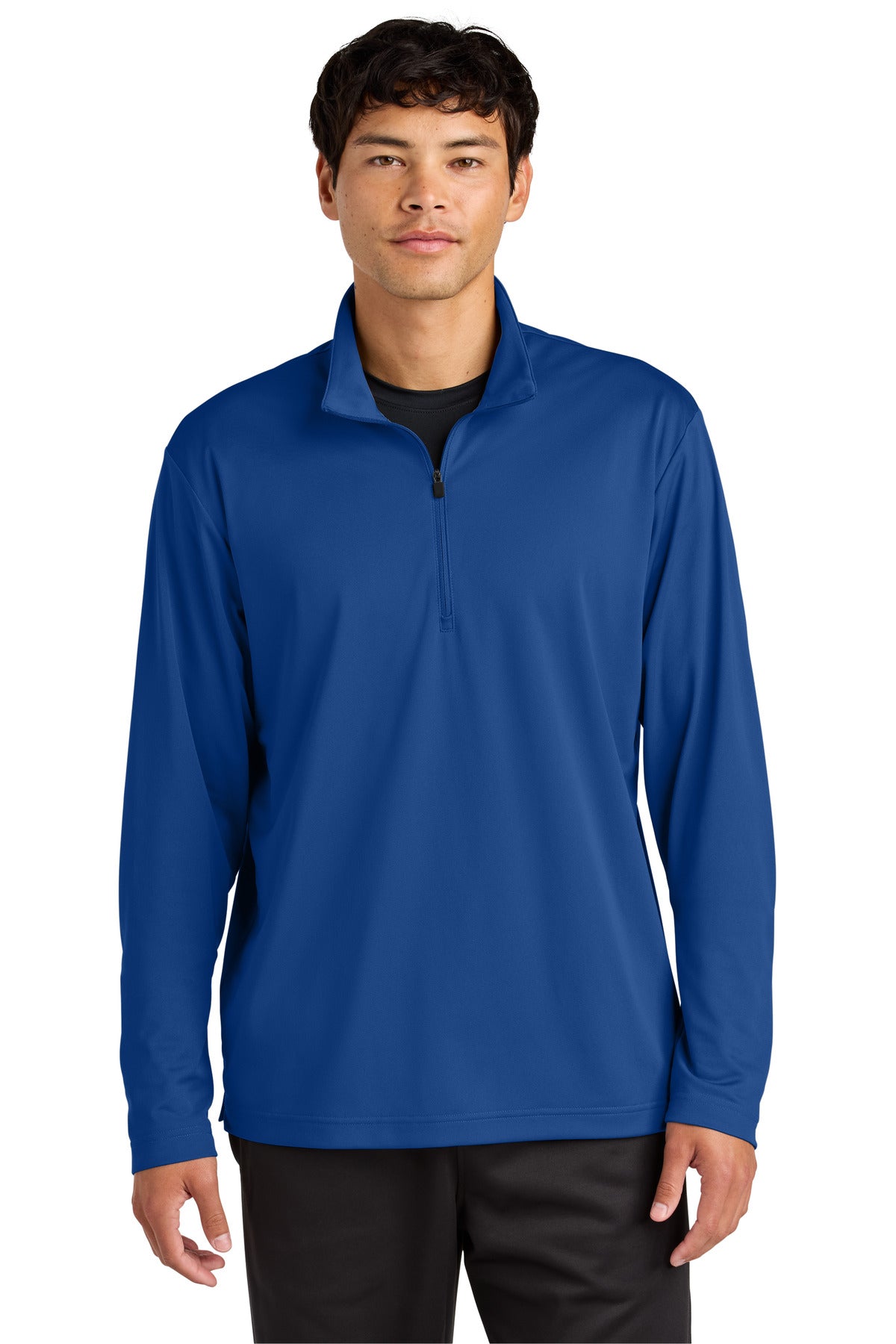 Front View of TrueRoyal Sport-Tek Micropique Sport-Wick 1/4-Zip ST672
