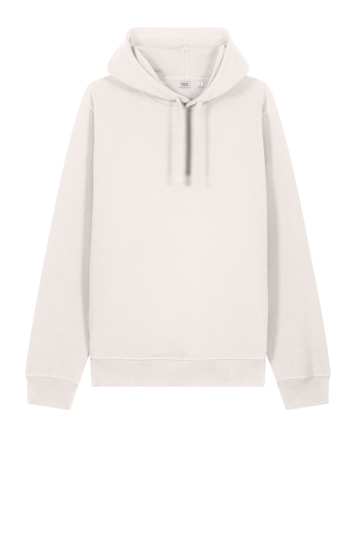 Front View of VtgWhite Stanley/Stella Unisex Sounder Hooded Sweatshirt SXU012