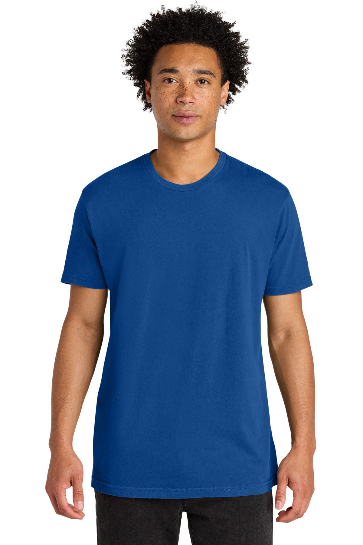 Front View of WashedRoyl Next Level Apparel Soft Wash Cotton Tee NL3600SW