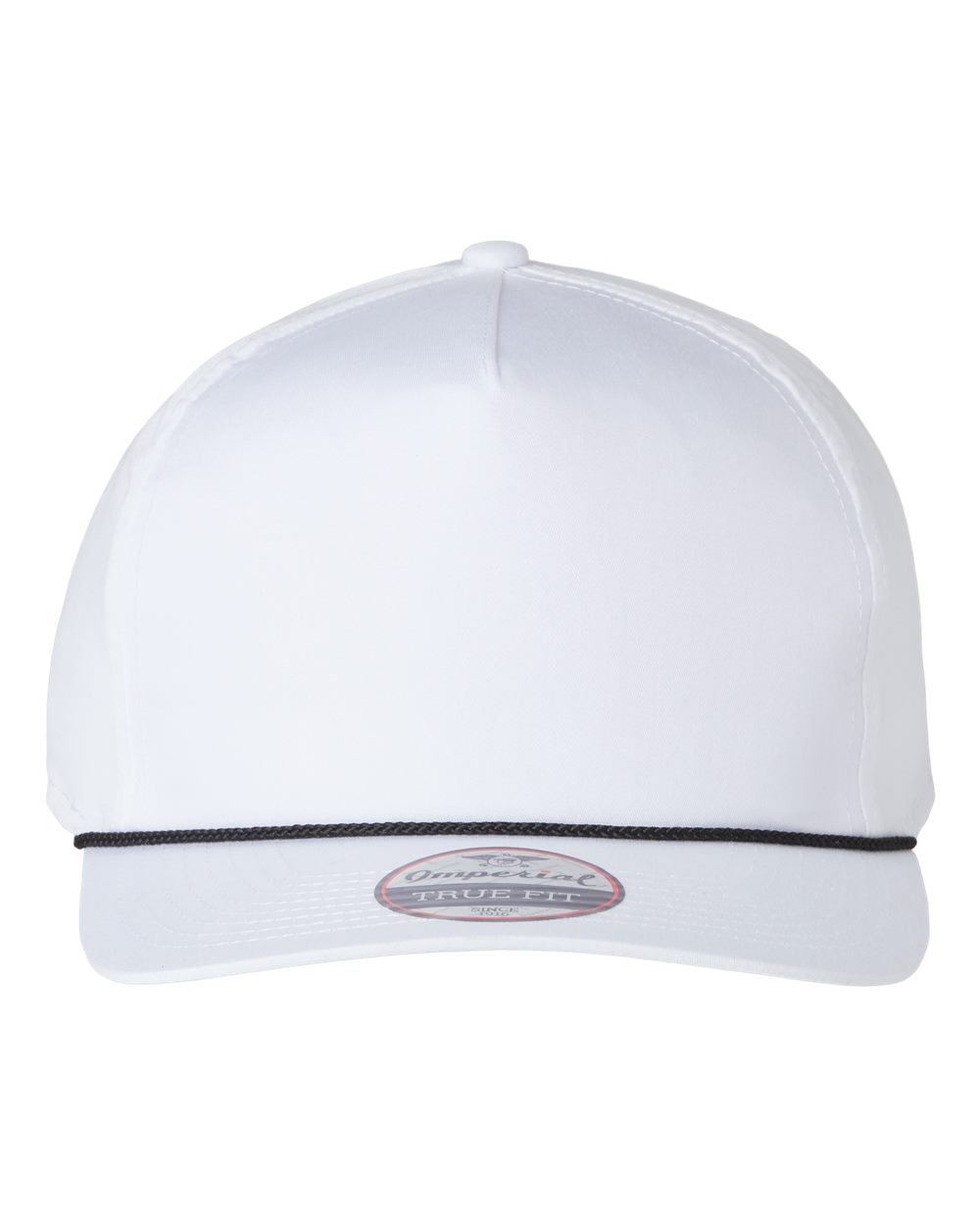 Front View of White/ Black The Barnes Cap - 5056
