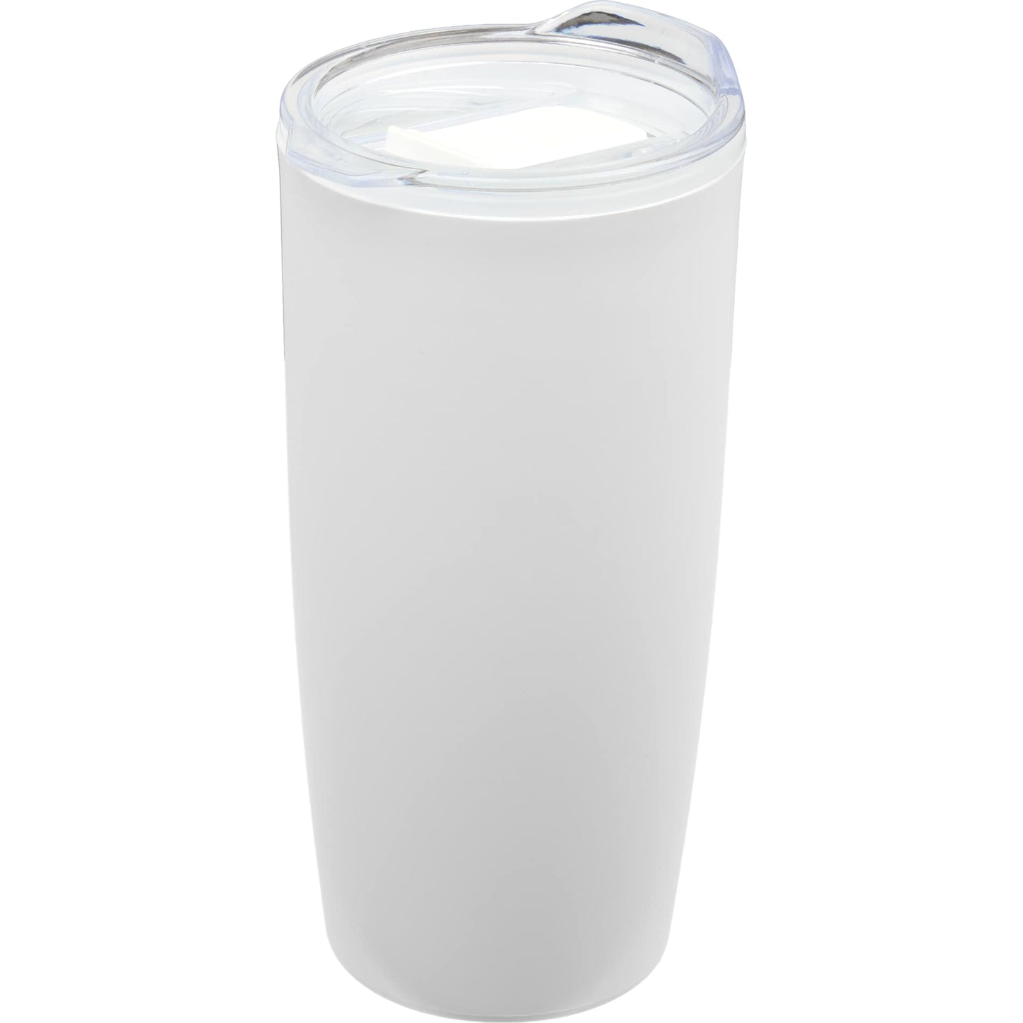 Front View of White Coastal Double Wall Tumbler 22 oz plain