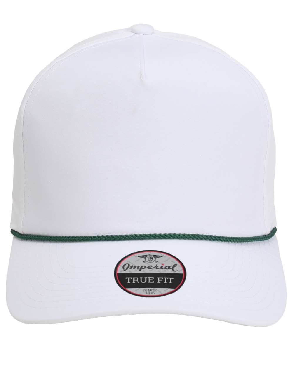 Front View of White/ Dark Green The Wrightson Cap - 5054