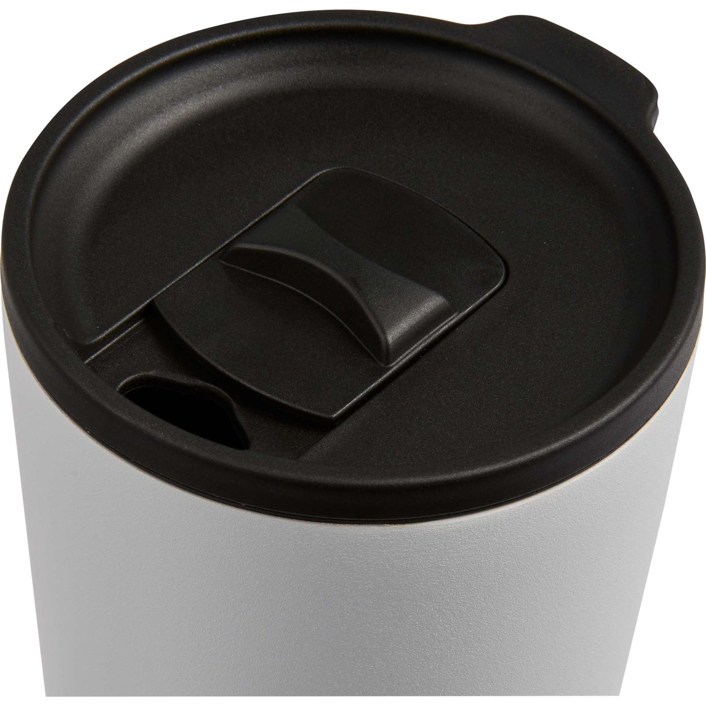 Front View of White Leeston Copper Vacuum Insulated Tumbler 24oz