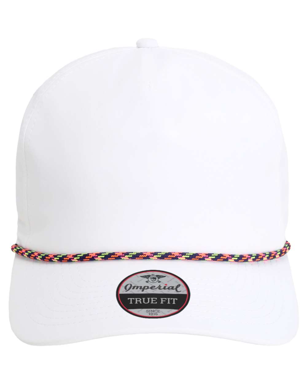 Front View of White/ Navy/ Neon The Wrightson Cap - 5054