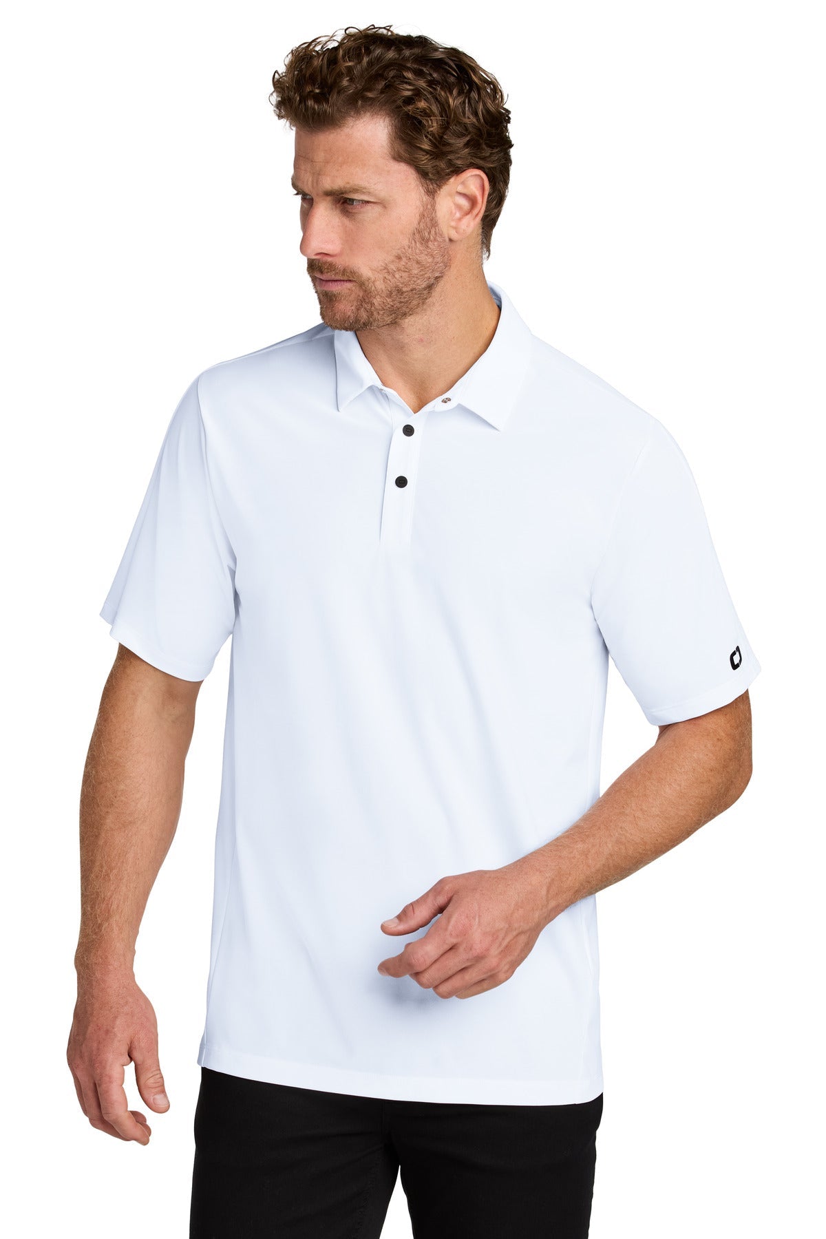 Front View of White OGIO Envision Polo OG154