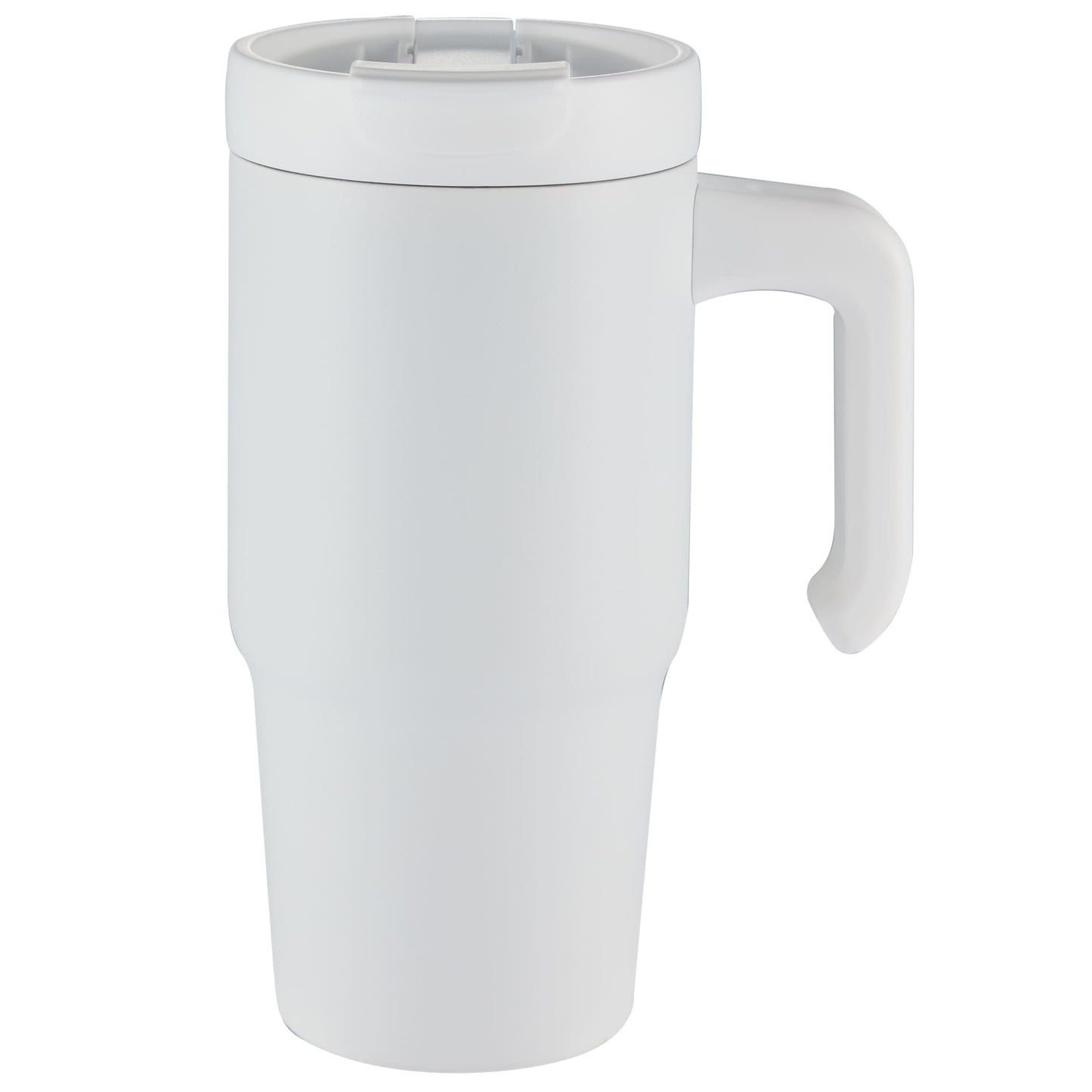 Front View of White Peak Recycled Insulated Sip or Swig Mug 24oz plain