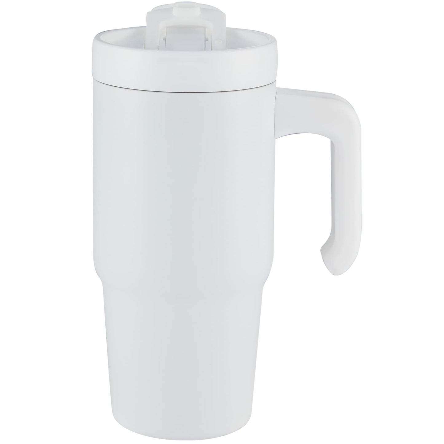 Front View of White Peak Recycled Insulated Sip or Swig Mug 24oz plain