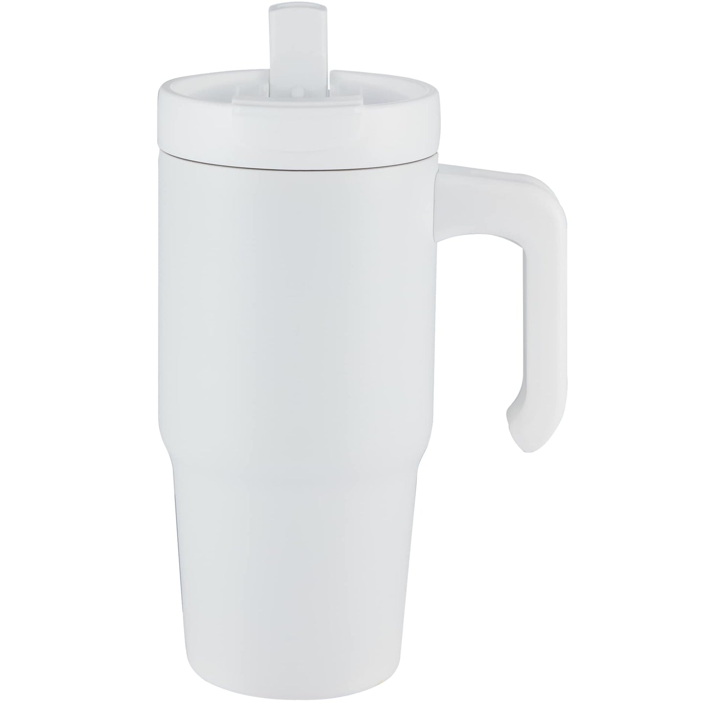 Front View of White Peak Recycled Insulated Sip or Swig Mug 24oz plain