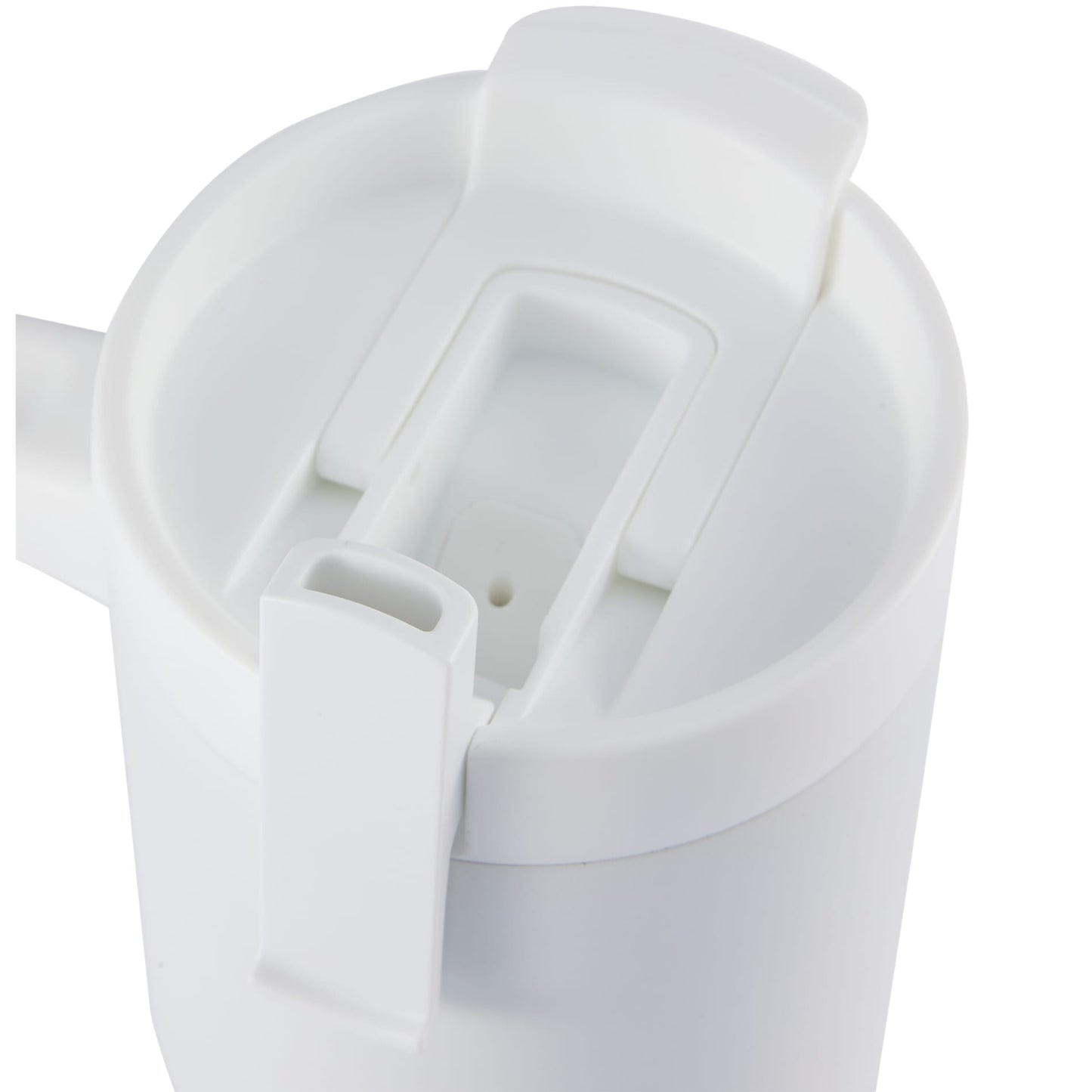 Front View of White Peak Recycled Insulated Sip or Swig Mug 24oz