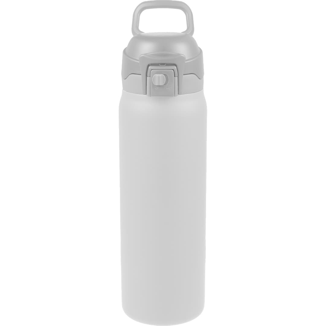 Front View of White Rhine 2 in 1 Vacuum Eco-Friendly Bottle 30oz plain