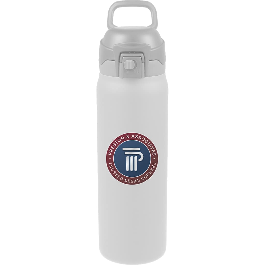 Front View of White Rhine 2 in 1 Vacuum Eco-Friendly Bottle 30oz